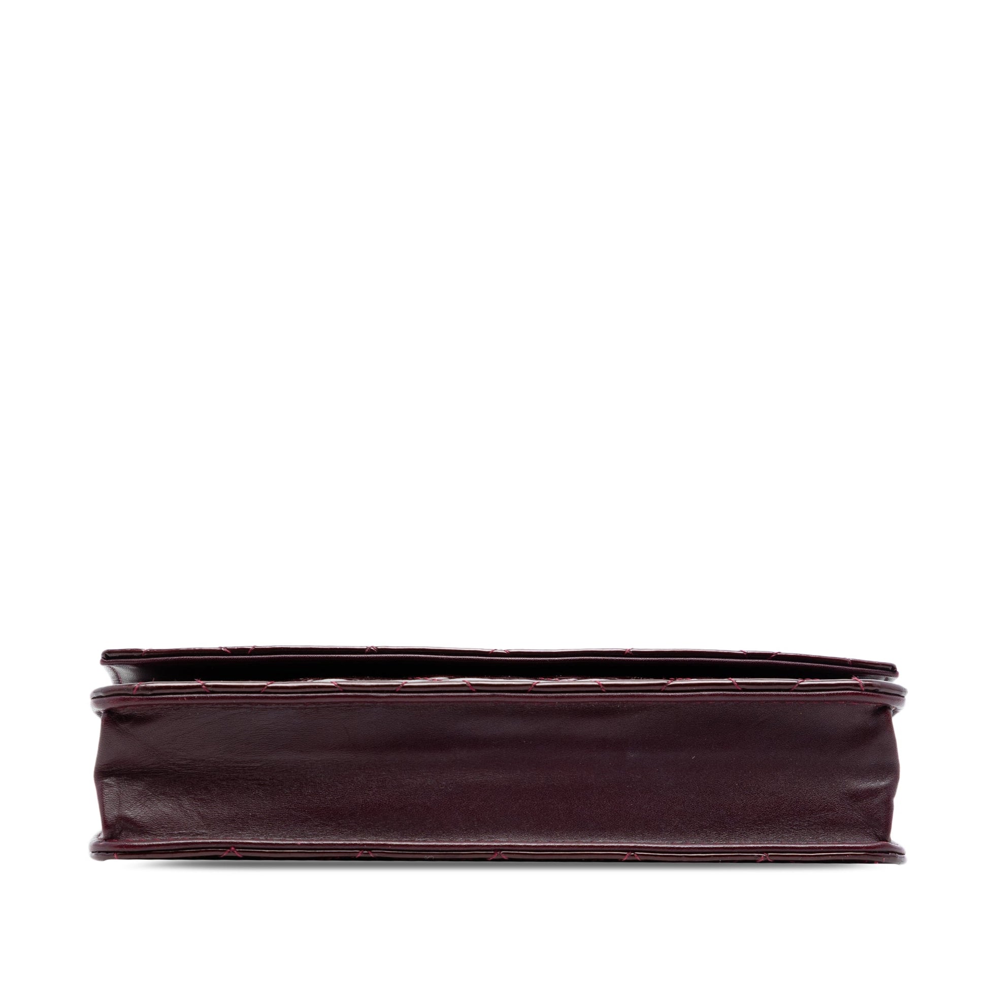 Chanel CC Quilted Patent Brilliant Wallet On Chain