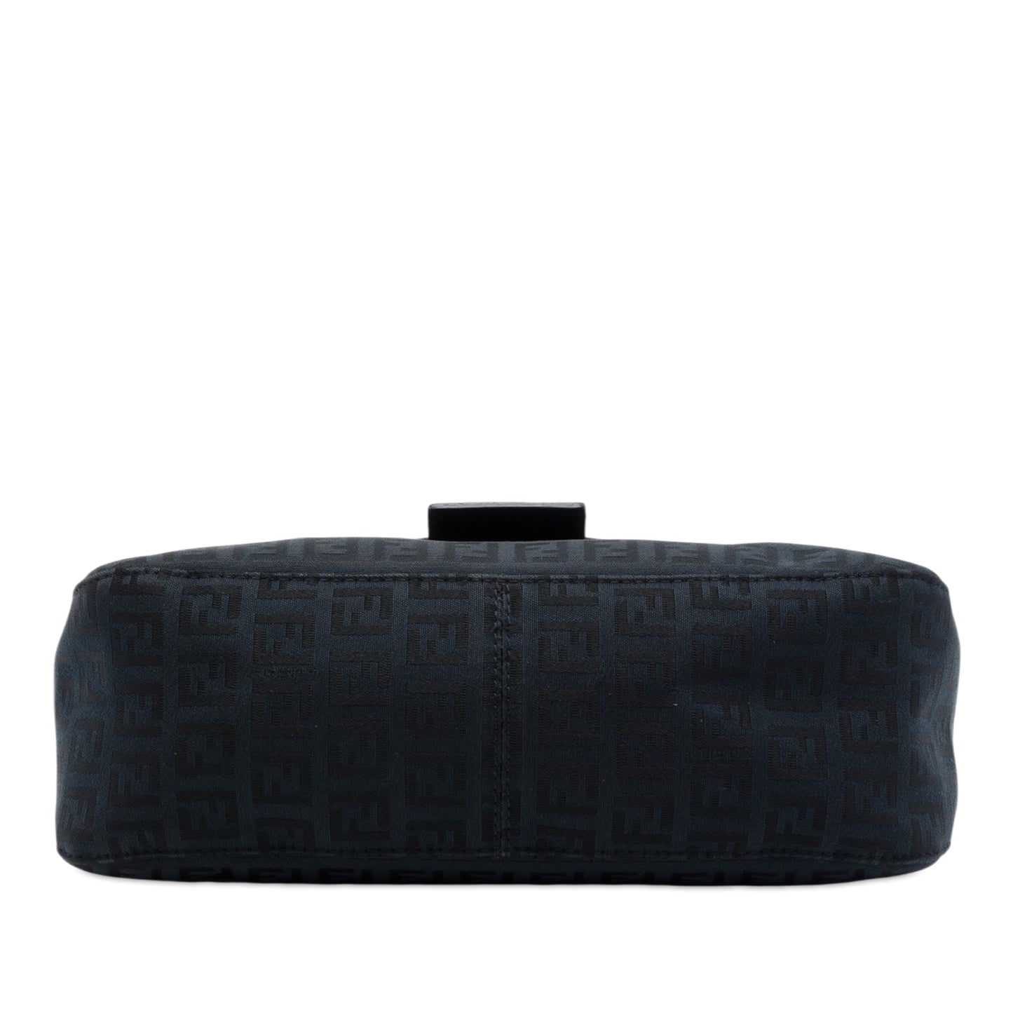 Fendi Zucchino Canvas Double Flap Shoulder Bag