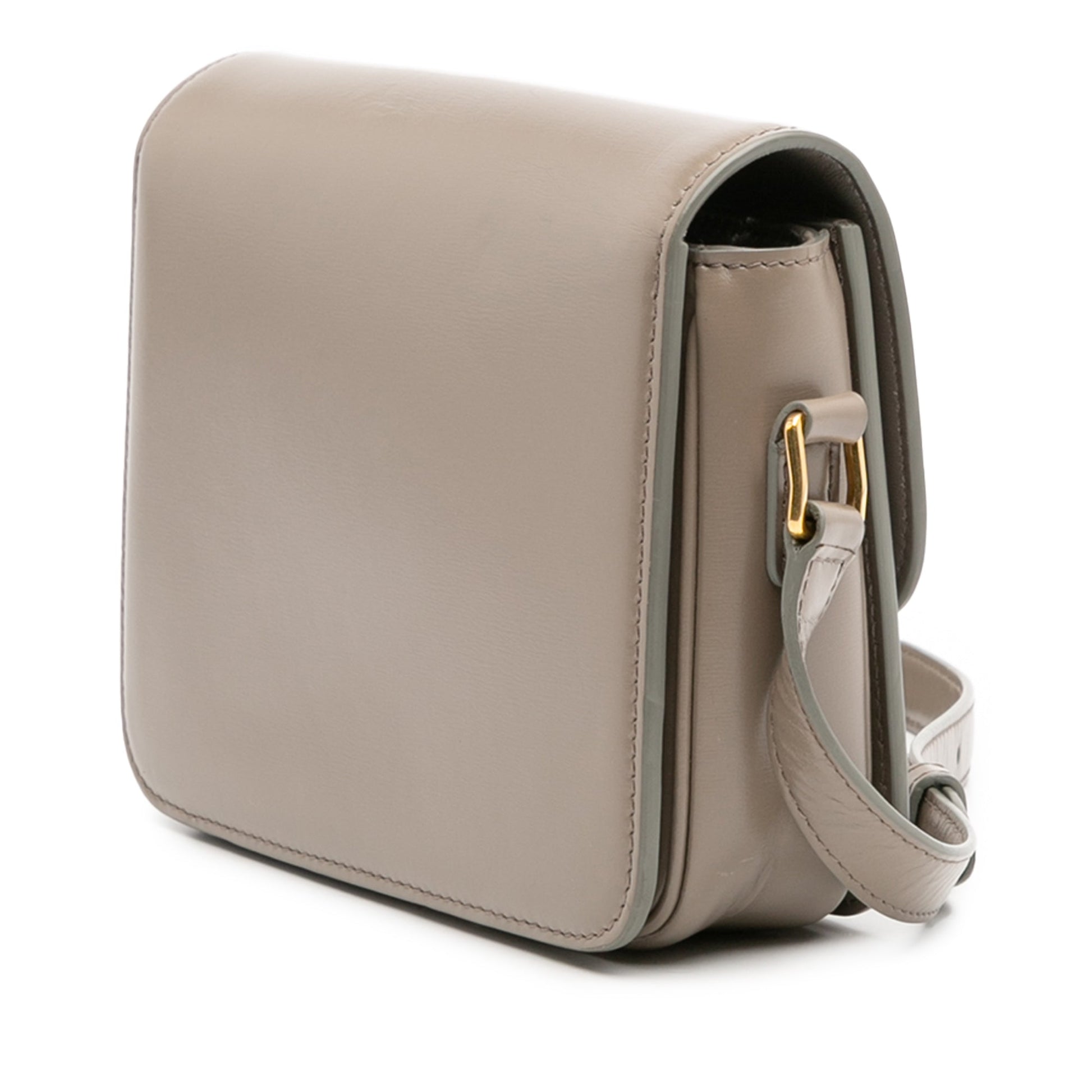 Celine Teen Shiny Calfskin Triomphe Crossbody