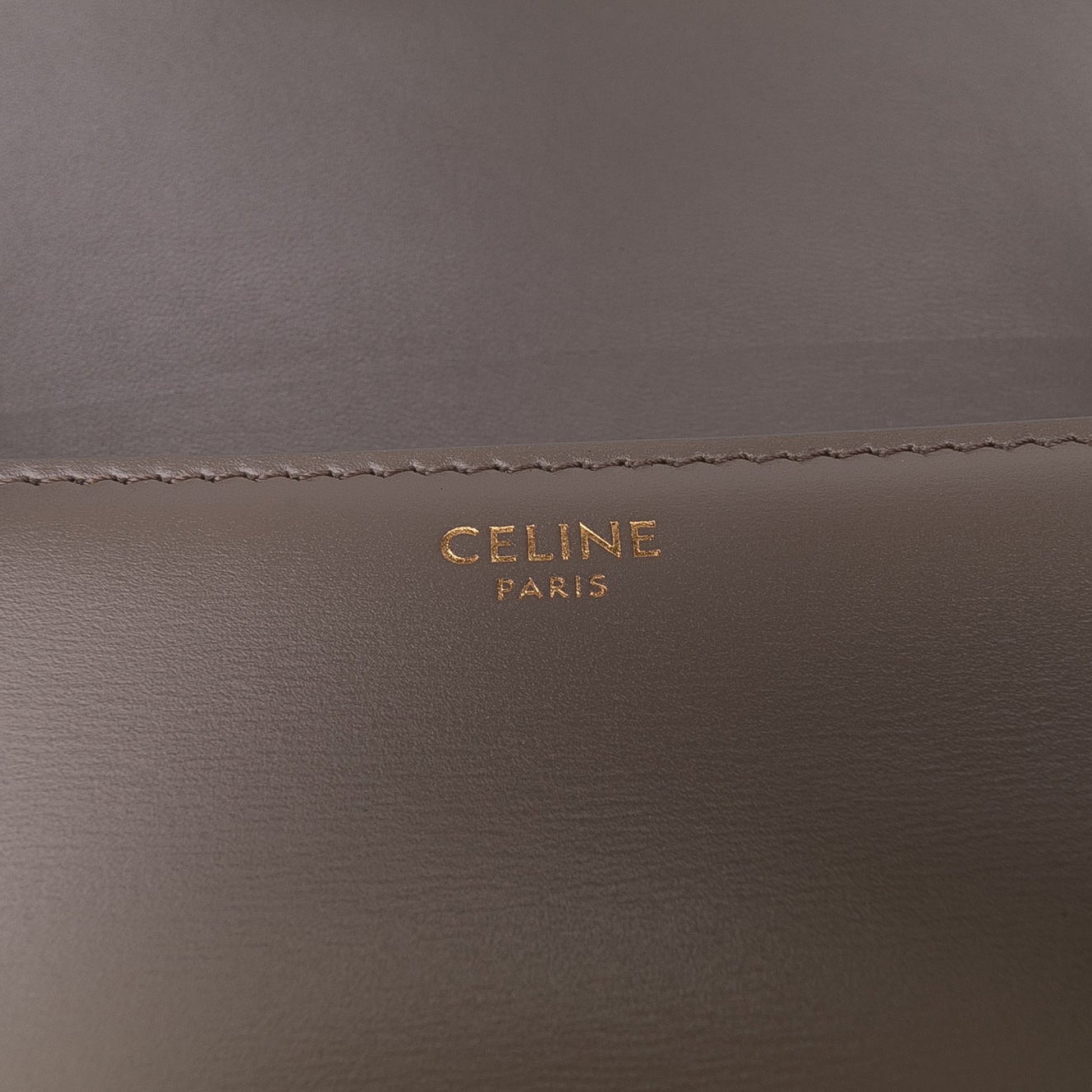 Celine Teen Shiny Calfskin Triomphe Crossbody