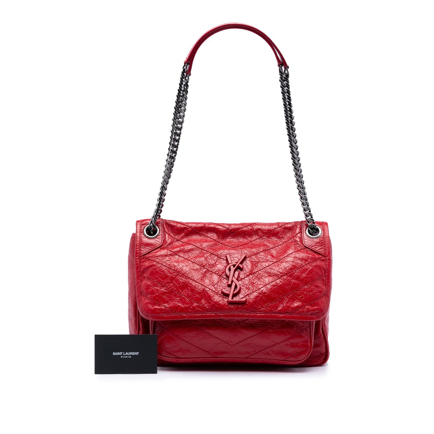 Saint Laurent Medium Crinkled Calfskin Niki