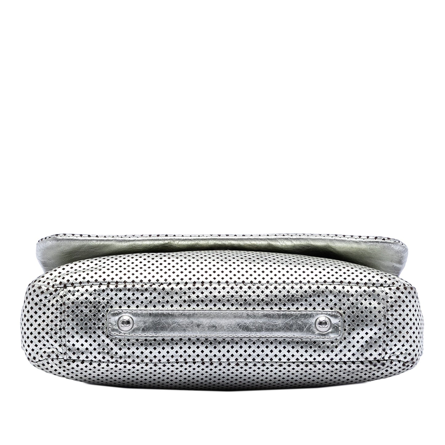 Chanel Metallic Glazed Calfskin Perforated Rodeo Drive Flap