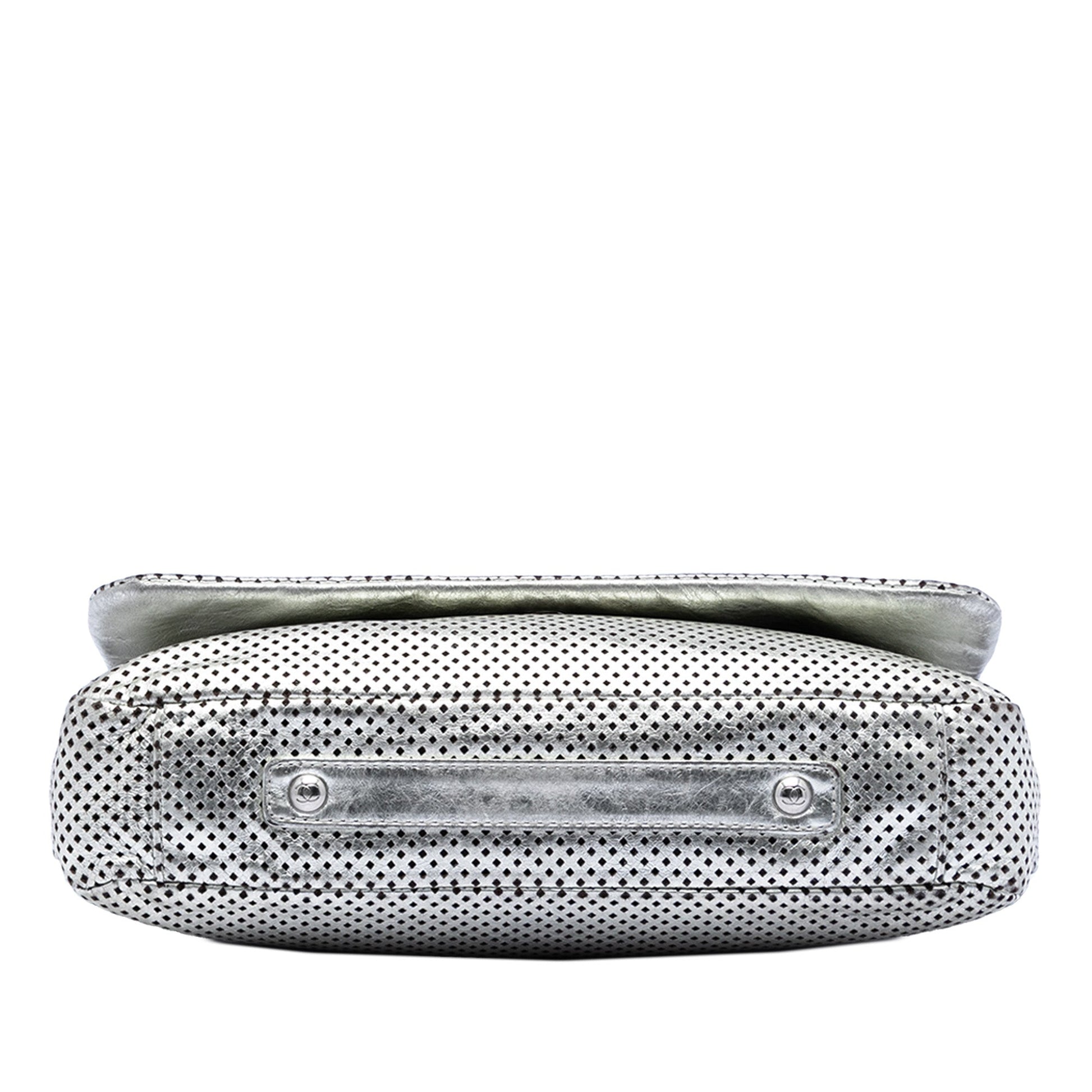 Chanel Metallic Glazed Calfskin Perforated Rodeo Drive Flap