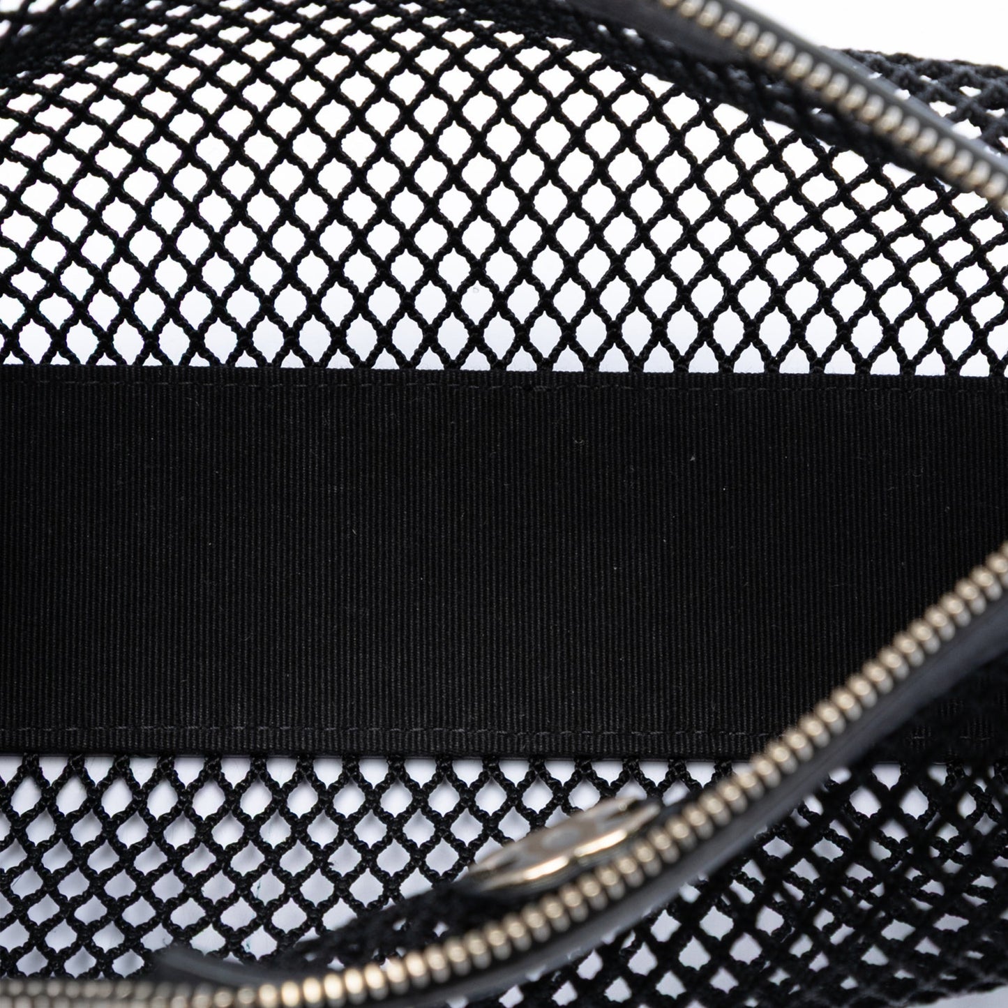 Chanel CC Mesh and Shiny Lambskin Clutch with Chain