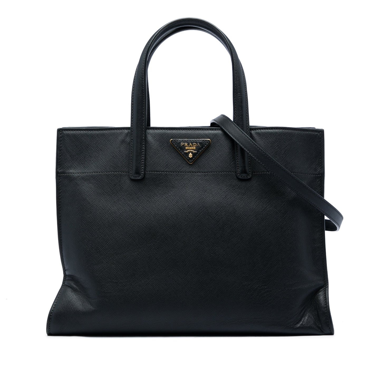 Prada Saffiano Soft Triple Pocket Tote