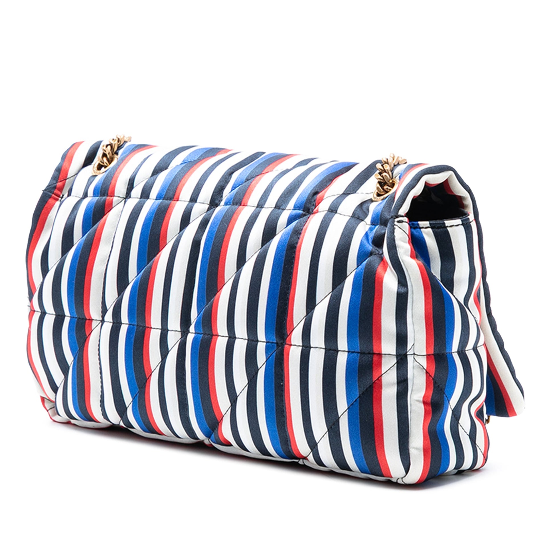 Saint Laurent Medium Quilted Silk Carre Patchwork Jamie Shoulder Bag