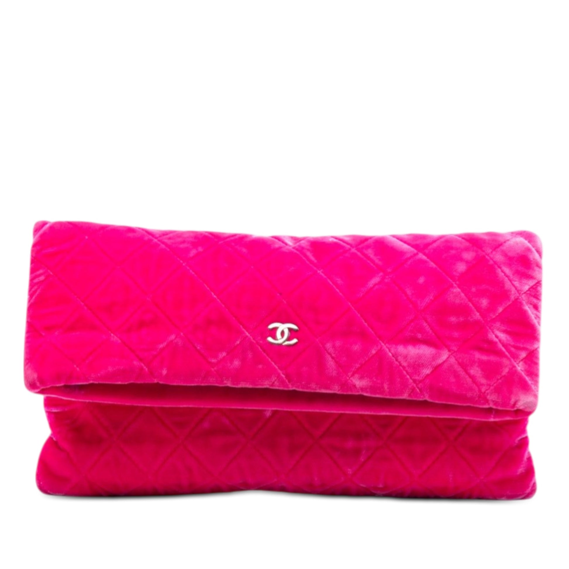 Quilted Velvet CC Beauty Foldover Clutch