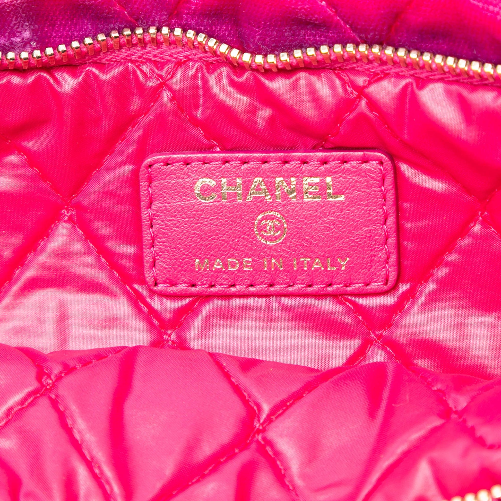 Quilted Velvet CC Beauty Foldover Clutch
