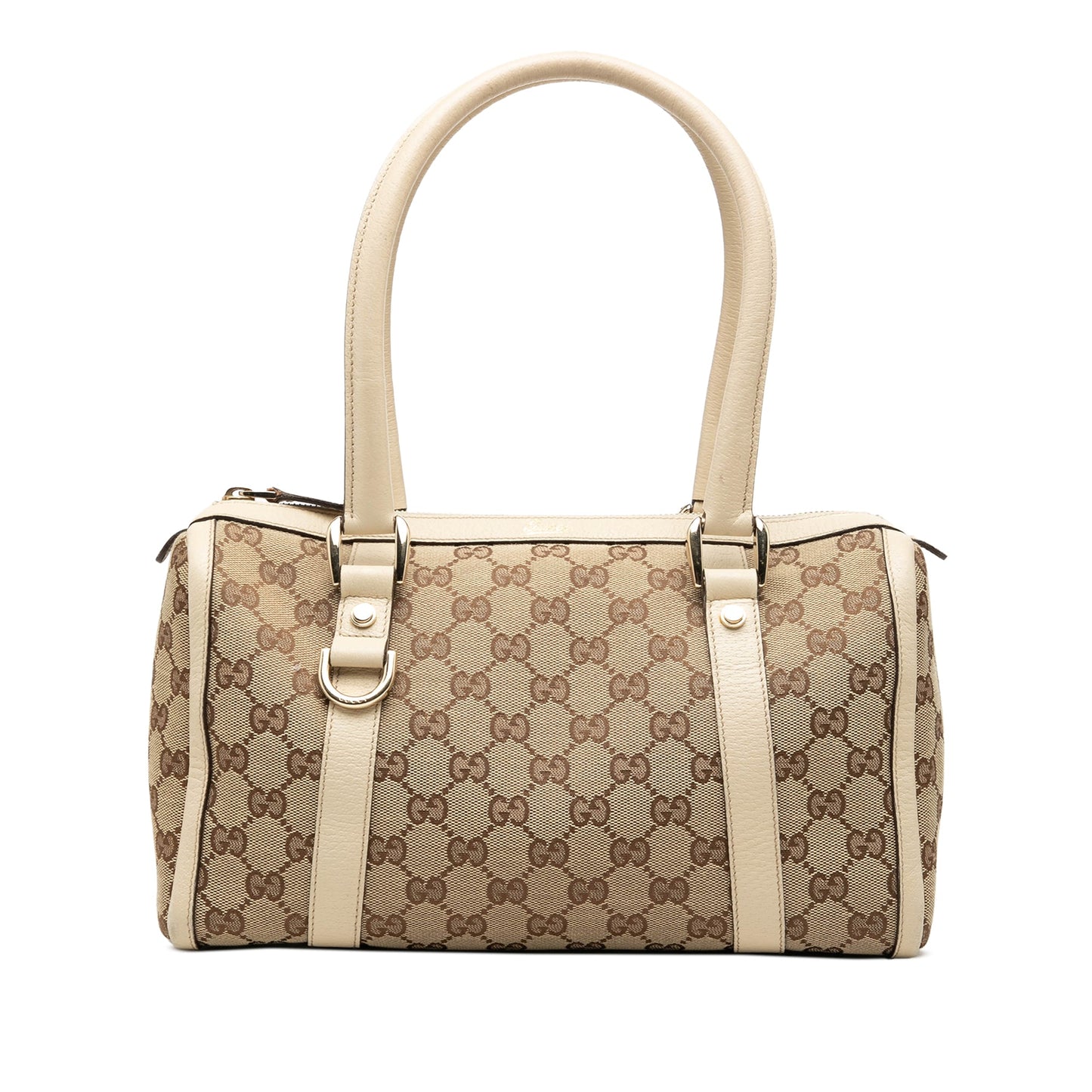 Gucci GG Canvas Abbey D Ring Boston Bag