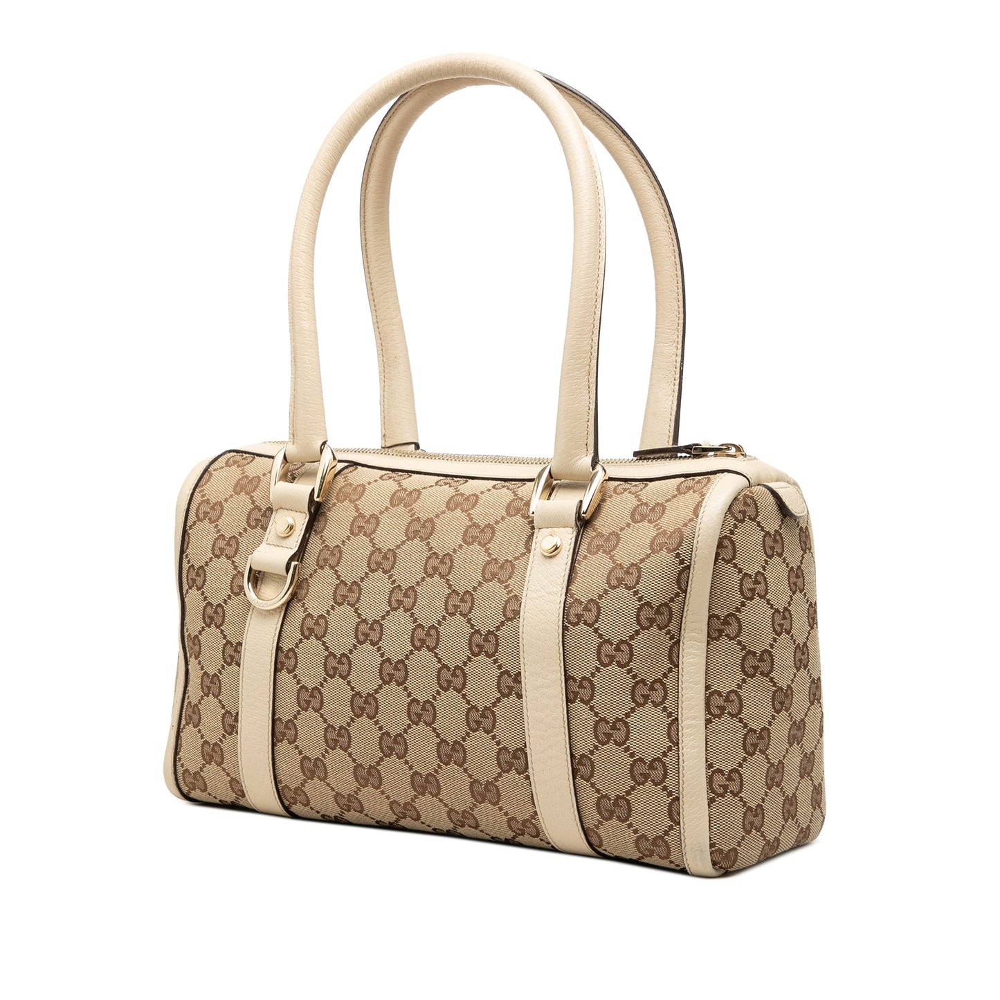 Gucci GG Canvas Abbey D Ring Boston Bag