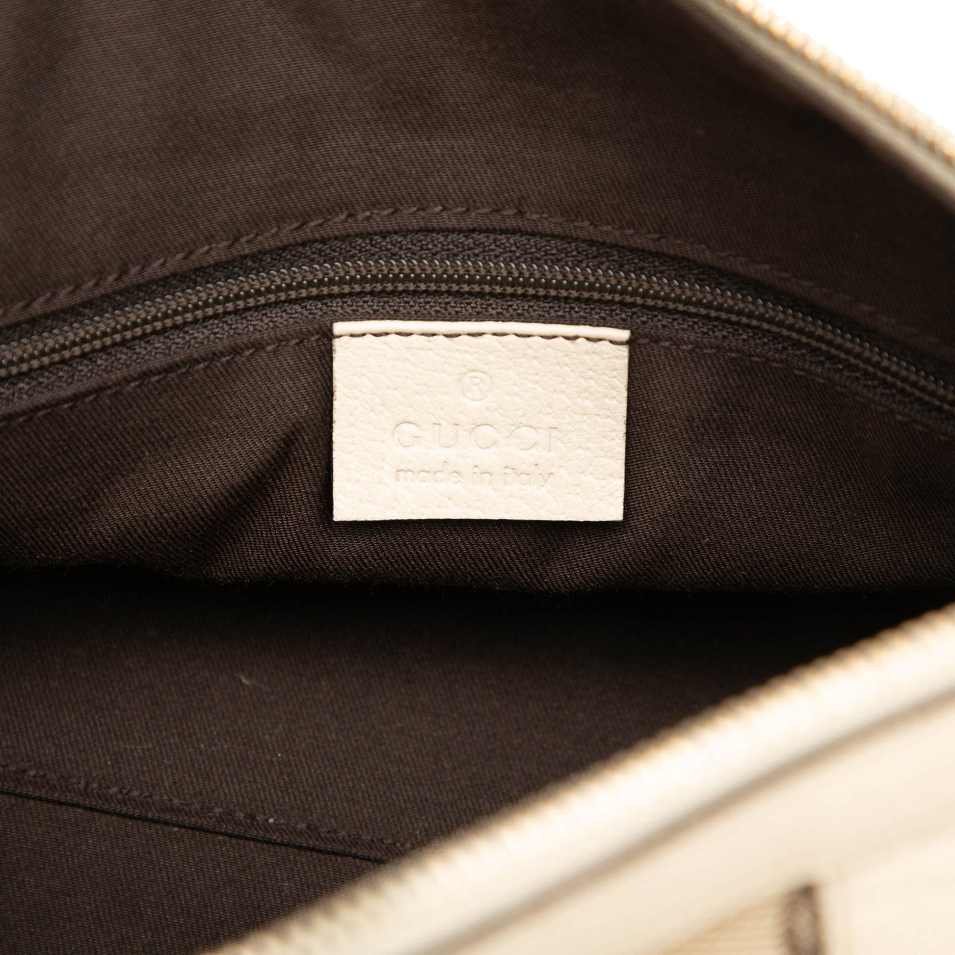 Gucci GG Canvas Abbey D Ring Boston Bag