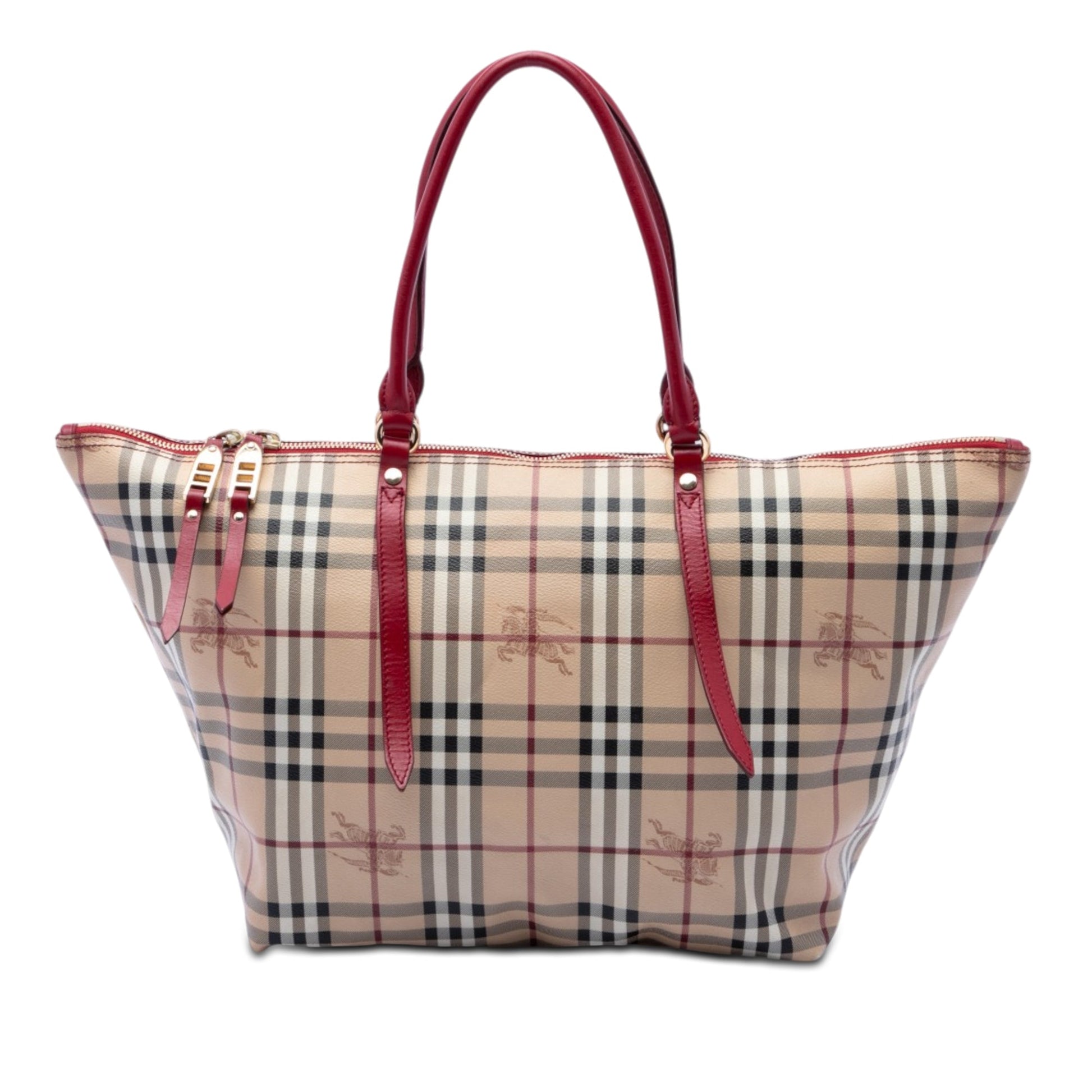 Burberry Medium Haymarket Check Coated Canvas Salisbury Tote