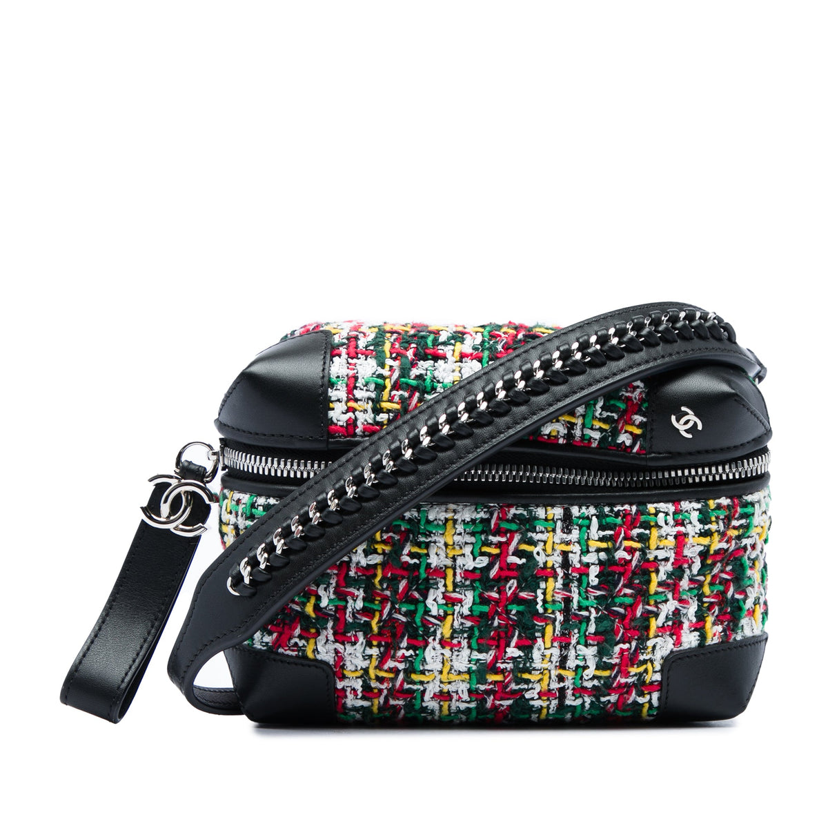 Chanel Tweed Street Allure Belt Bag — Black