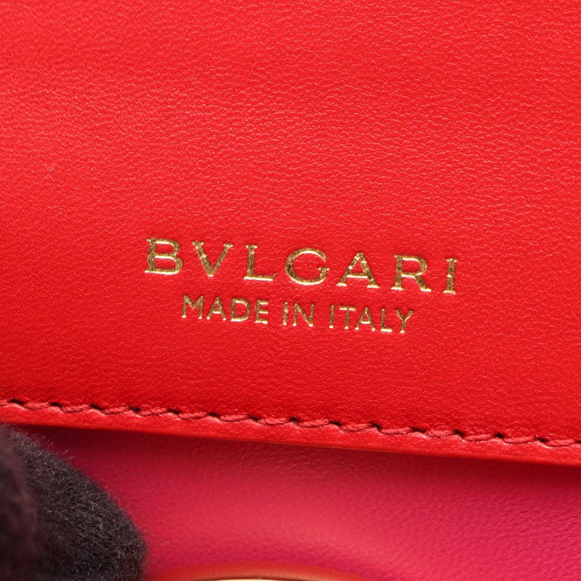 Bvlgari Leather Serpenti Forever Maxi Chain Top Handle Bag