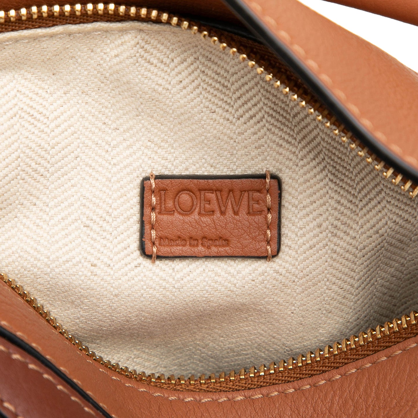 LOEWE Mini Tricolor Calfskin Puzzle Satchel