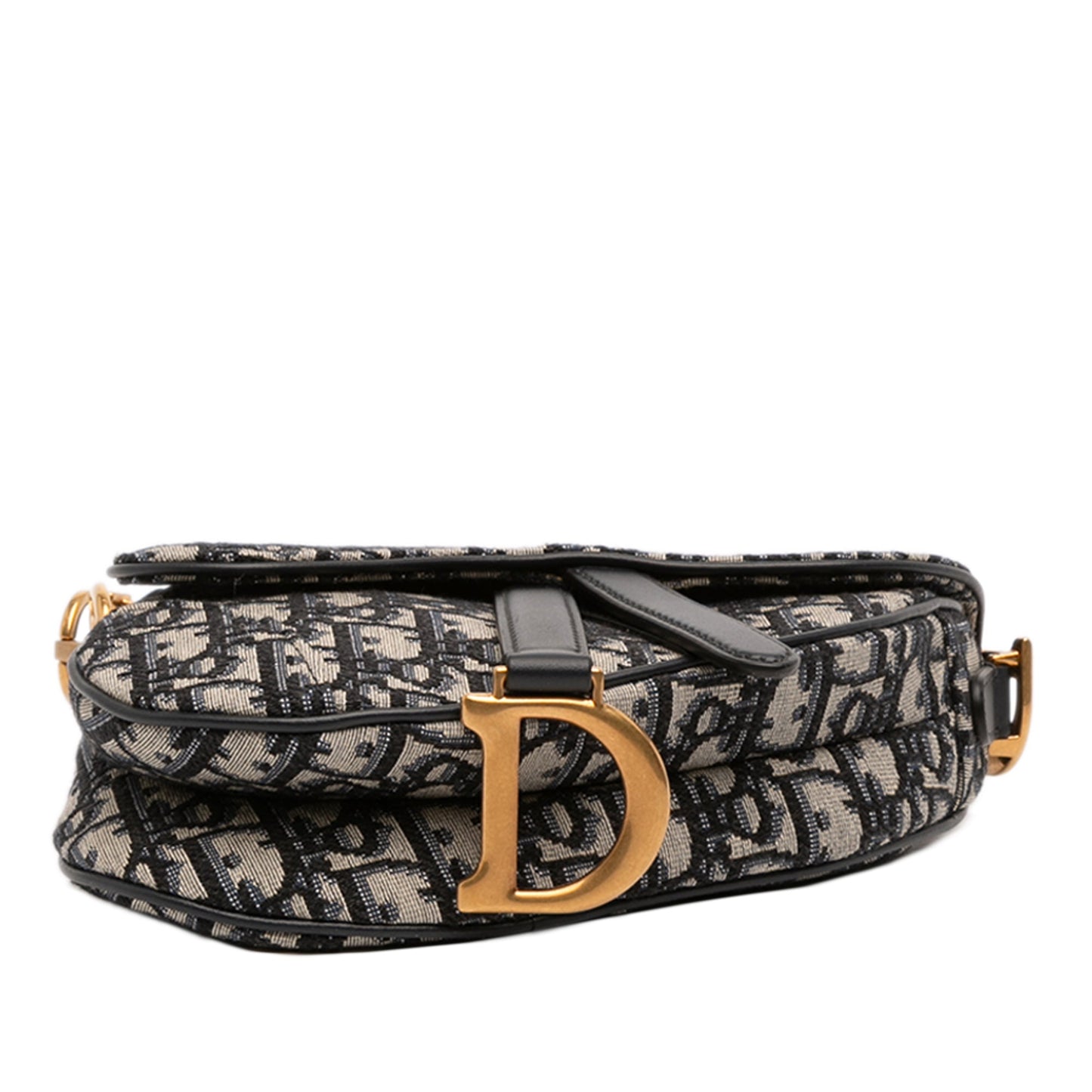 Dior Mini Oblique Canvas Saddle Bag