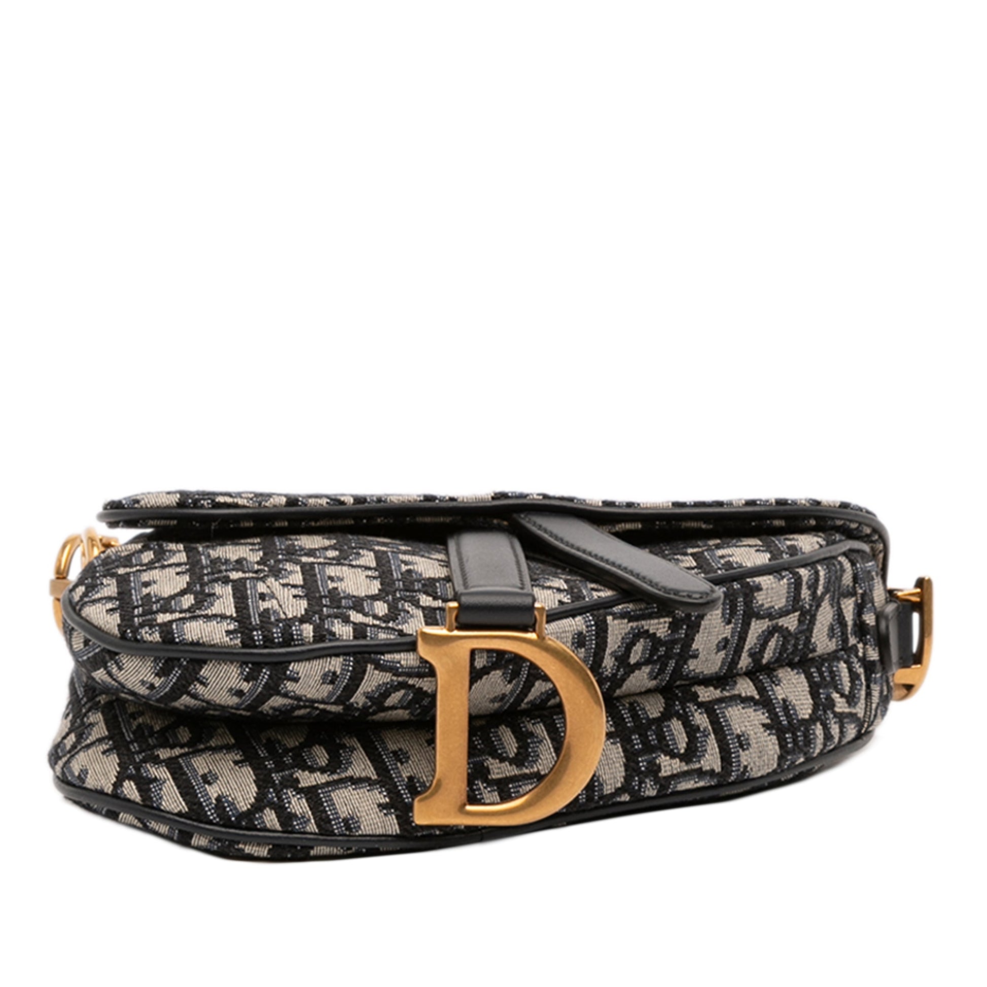 Dior Mini Oblique Canvas Saddle Bag