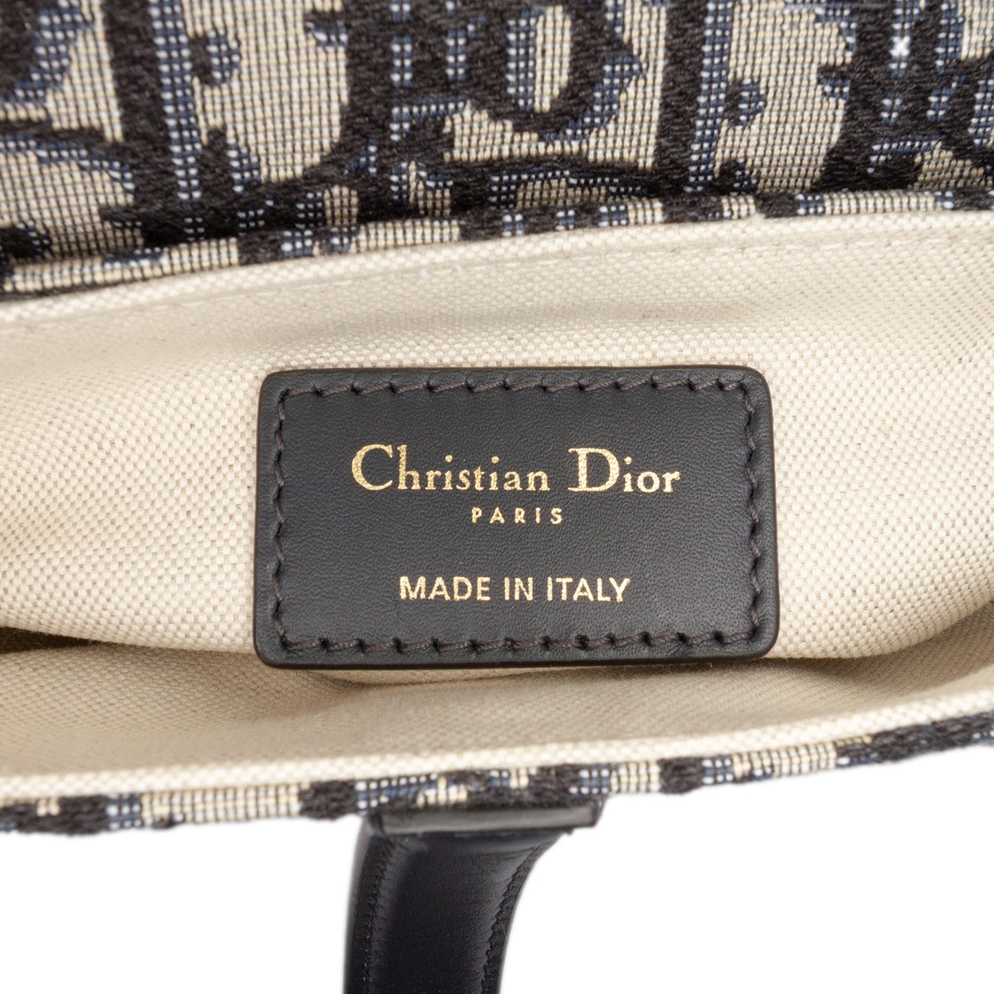 Dior Mini Oblique Canvas Saddle Bag