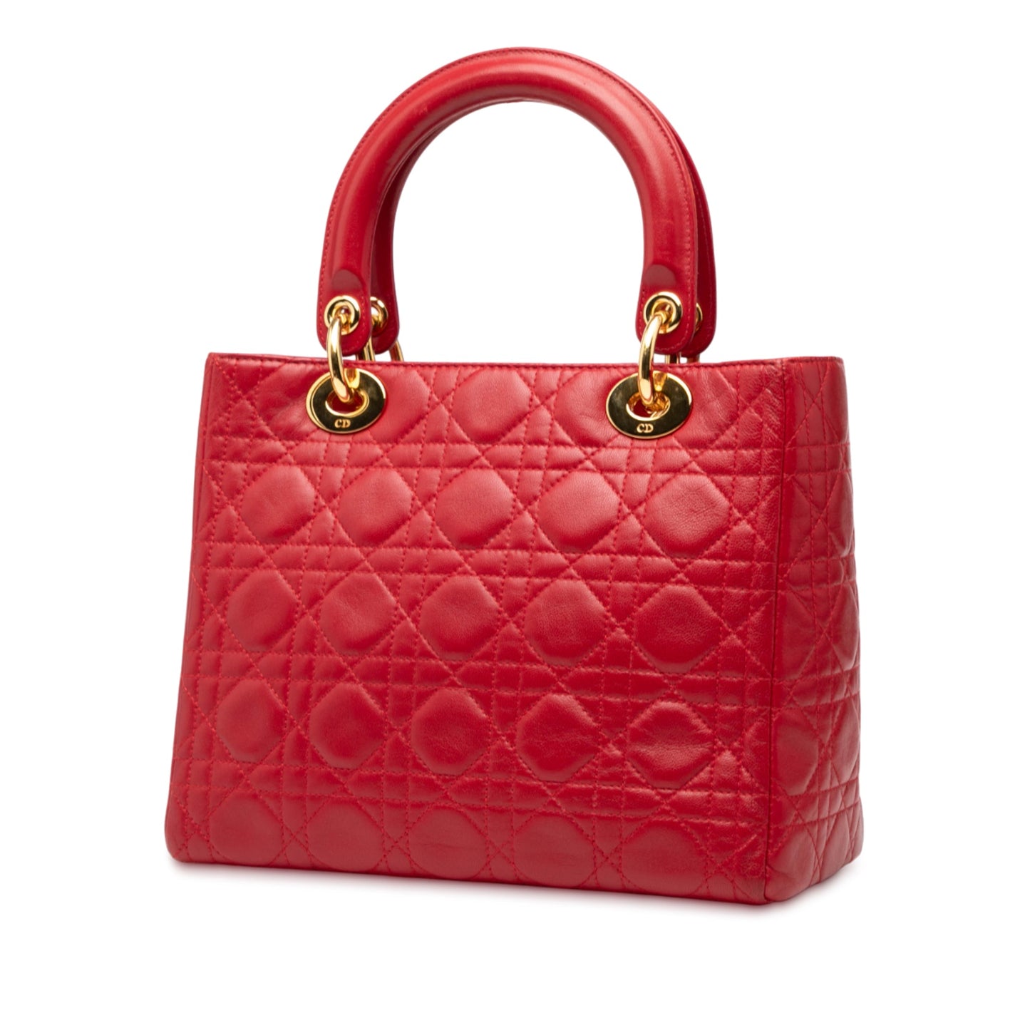 Dior Medium Lambskin Cannage Lady Dior