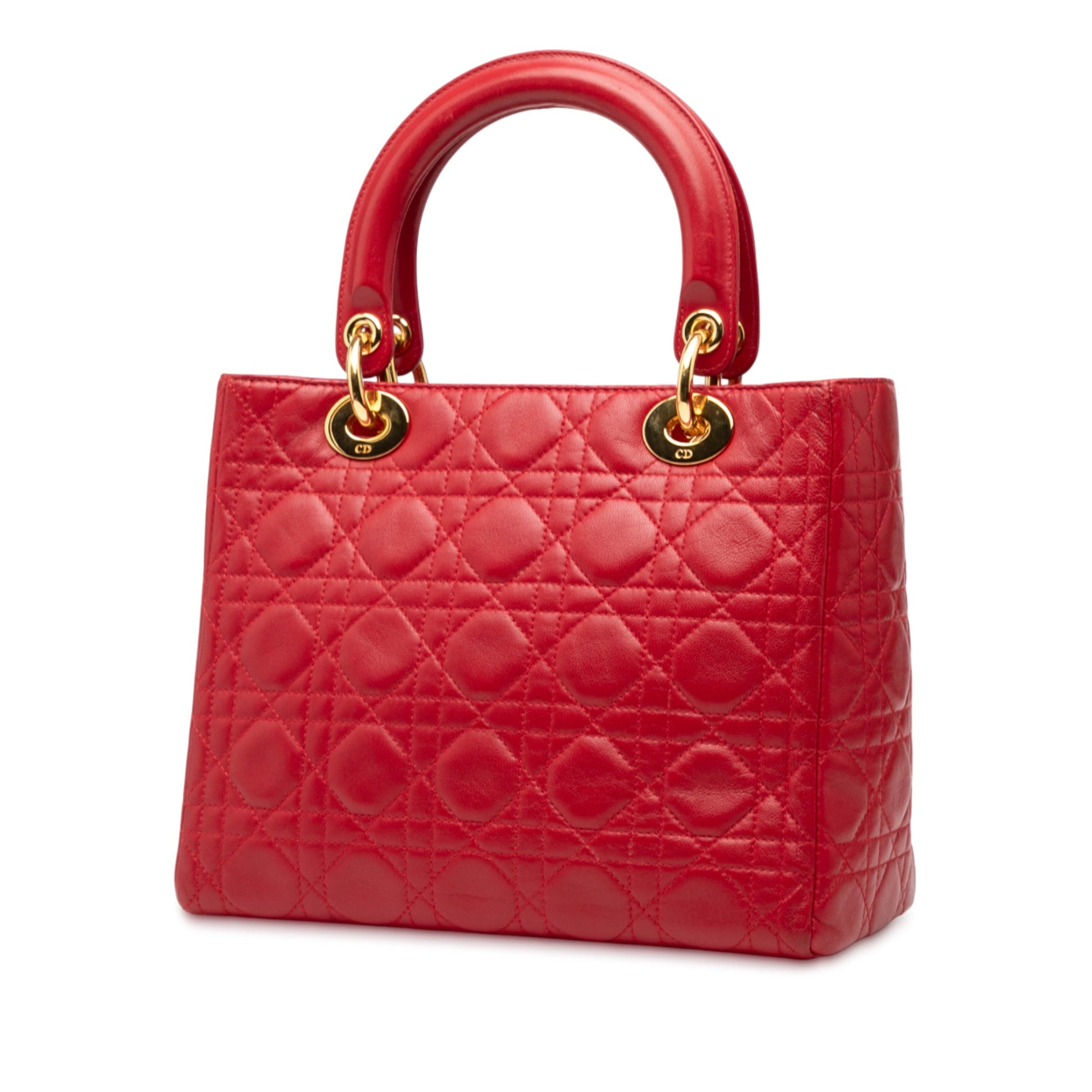 Dior Medium Lambskin Cannage Lady Dior