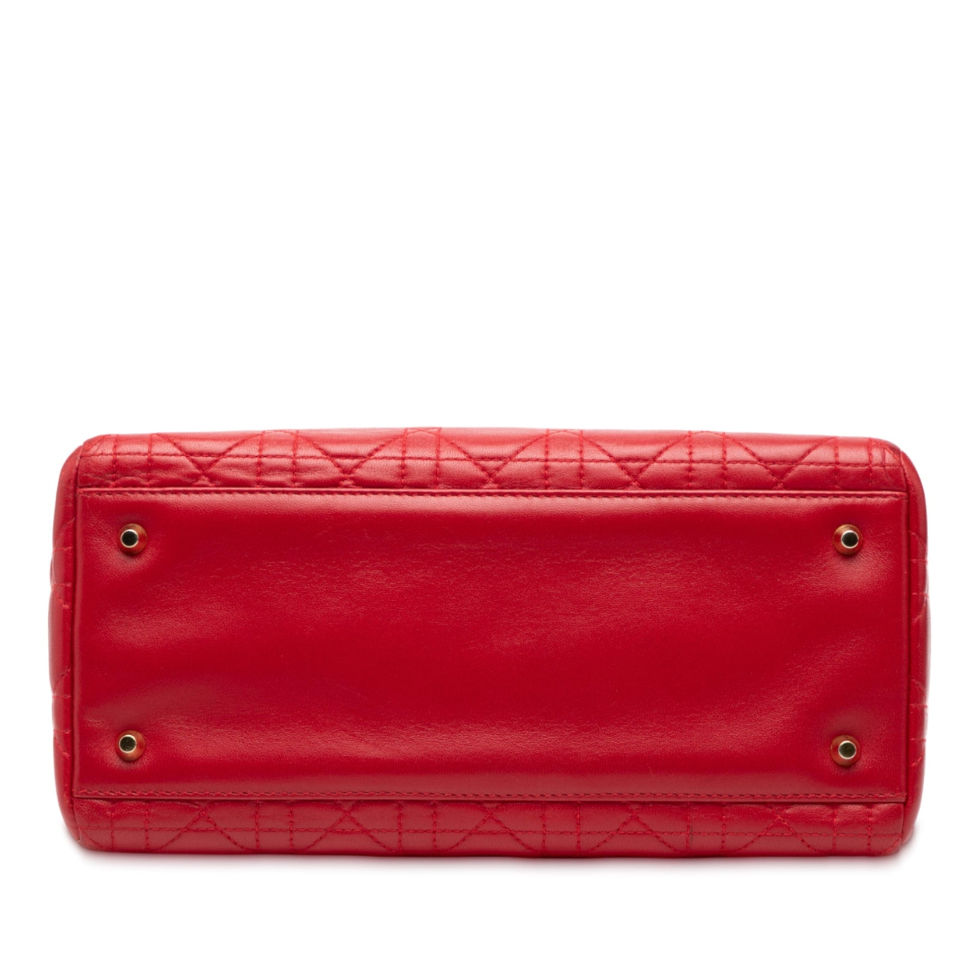 Dior Medium Lambskin Cannage Lady Dior