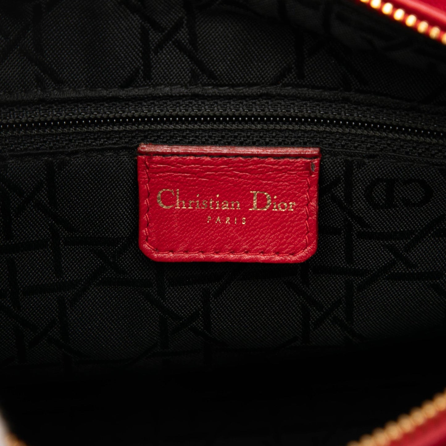 Dior Medium Lambskin Cannage Lady Dior