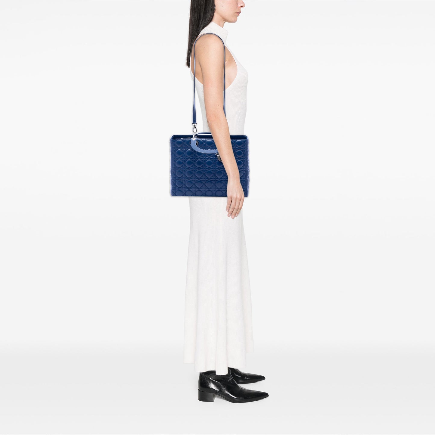 Dior Large Lambskin Cannage Lady Dior