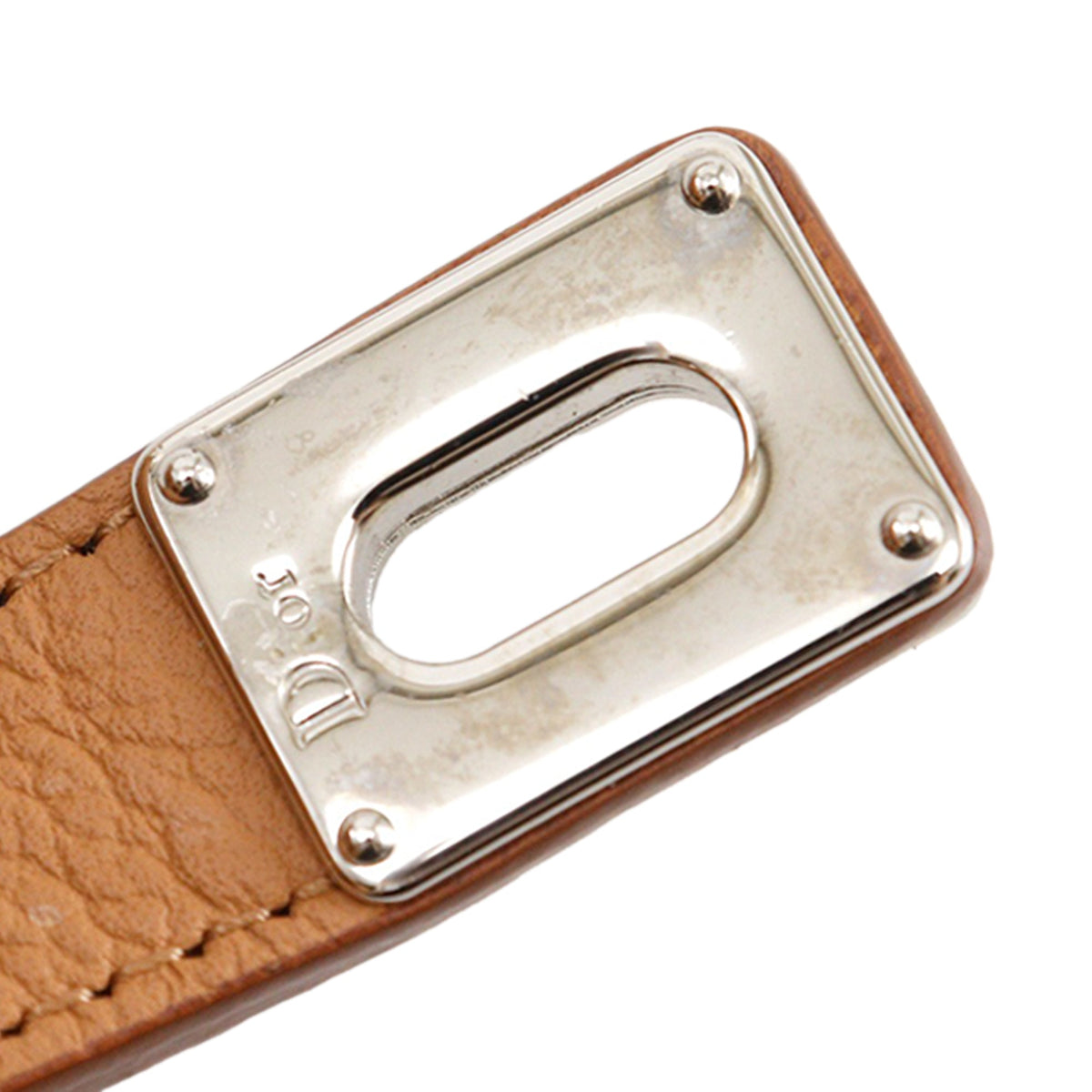 Dior Medium Calfskin Open Bar Satchel — Brown