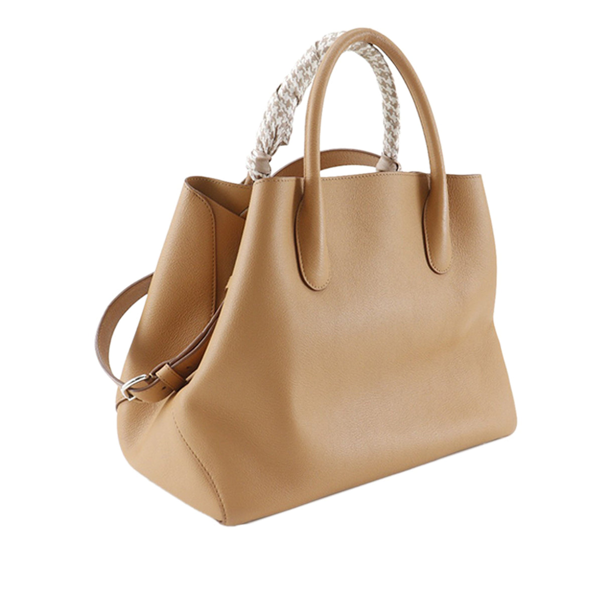 Dior Medium Calfskin Open Bar Satchel — Brown
