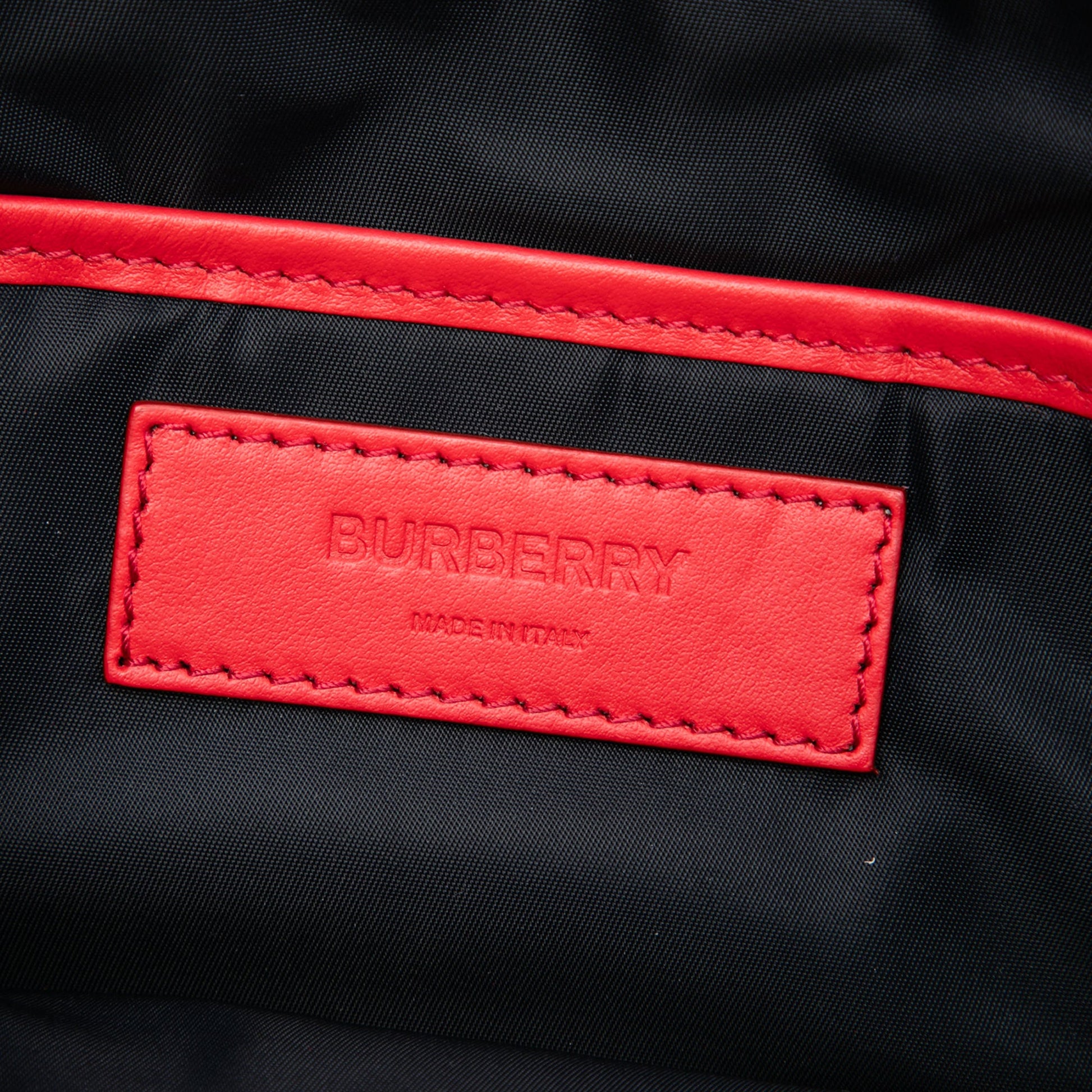 Burberry TB Monogram Nylon Flat Messenger Bag