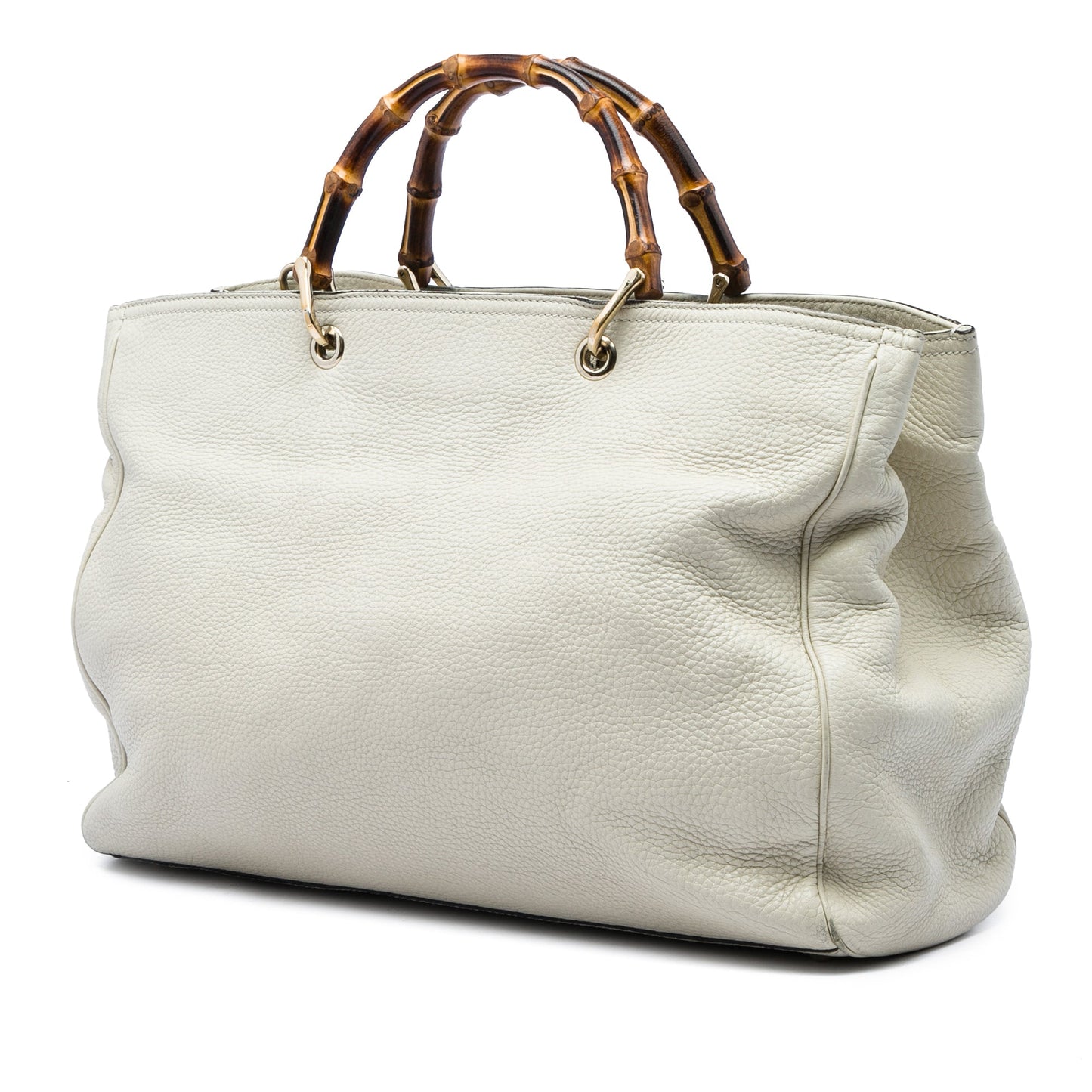 Gucci Large Calfskin Bamboo Shopper Satchel