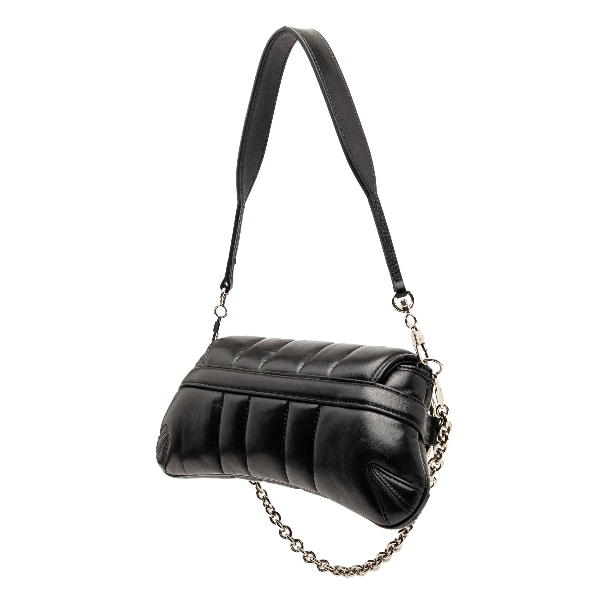 Gucci Small Quilted Leather Horsebit Chain Satchel