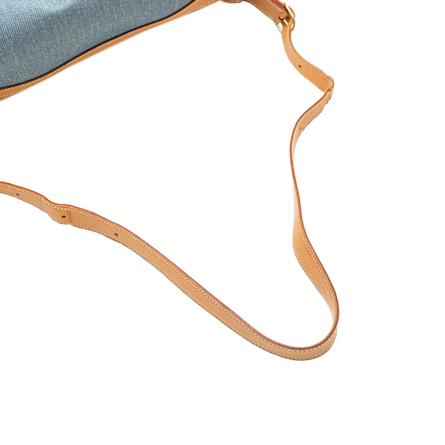 Hermès Denim and Calfskin Sac Doremi 33