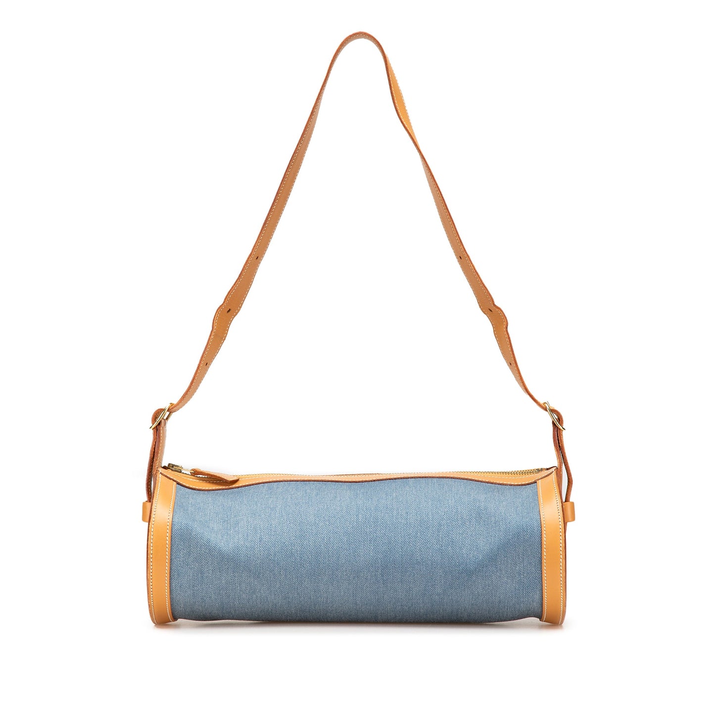 Hermès Denim and Calfskin Sac Doremi 33