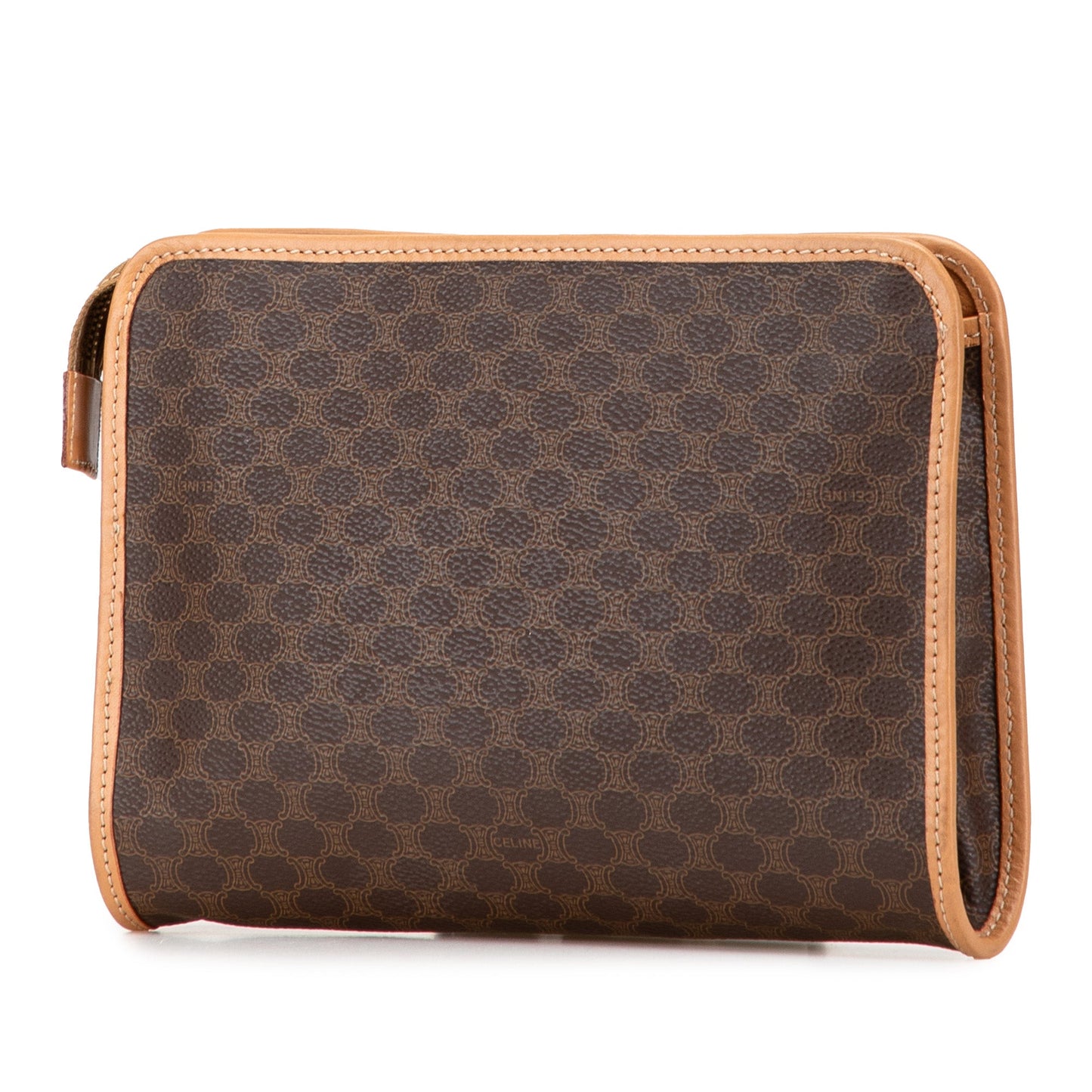 Celine Macadam Coated Canvas Clutch