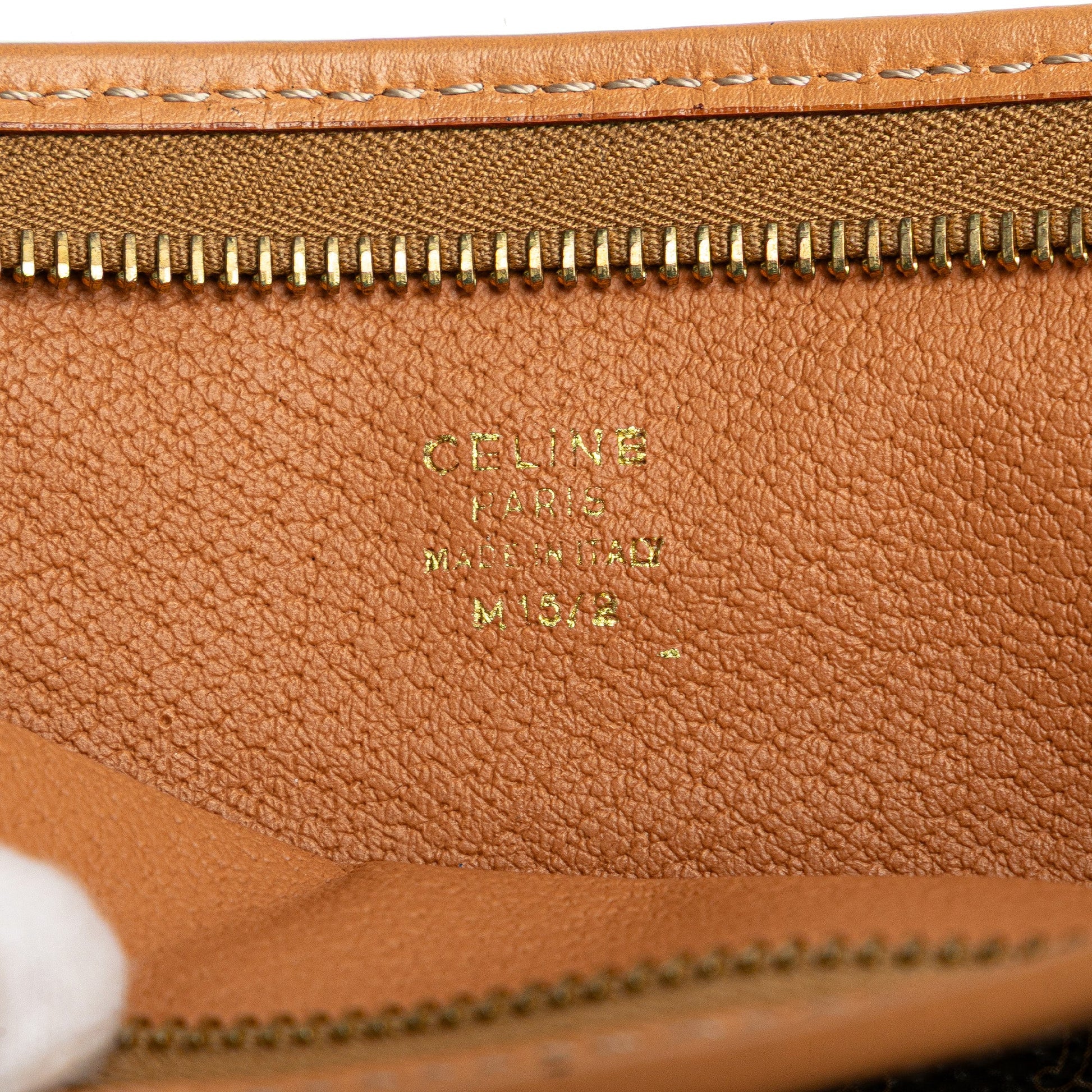 Celine Macadam Coated Canvas Clutch