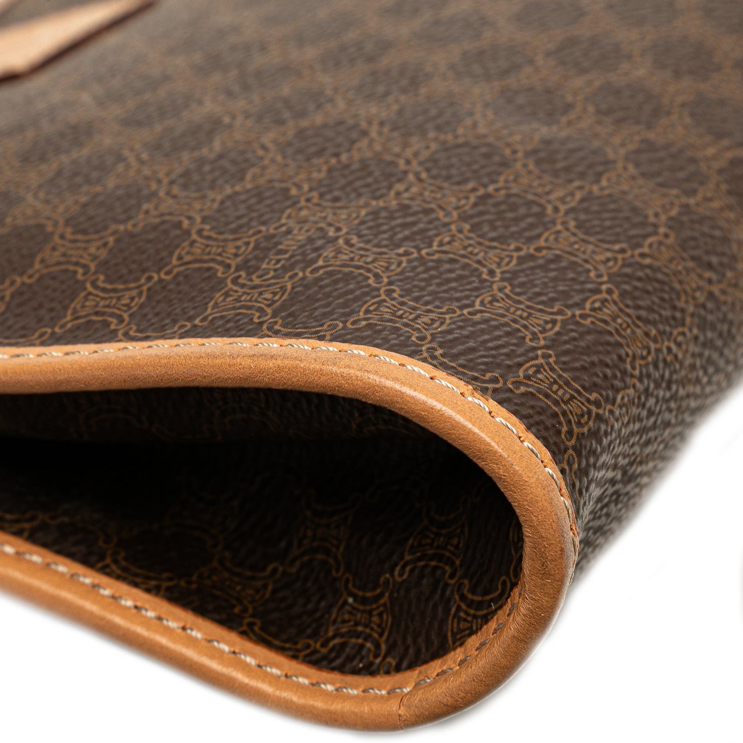 Celine Macadam Coated Canvas Clutch