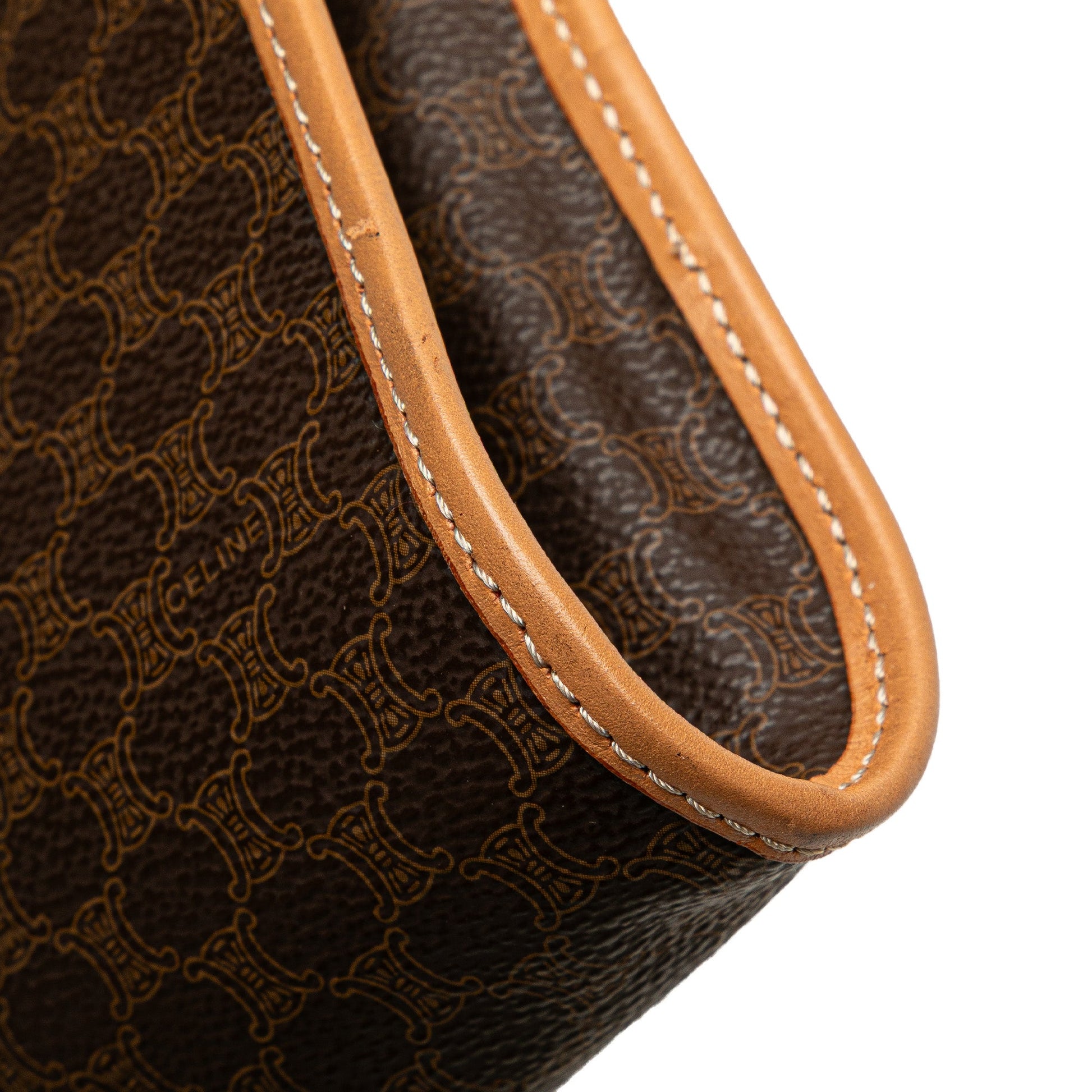 Celine Macadam Coated Canvas Clutch