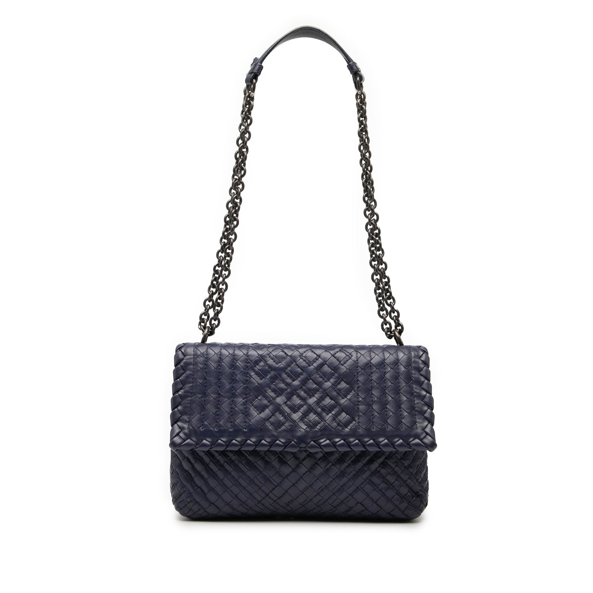 Bottega Veneta Small Nappa Intrecciato Boutis Olimpia Shoulder Bag