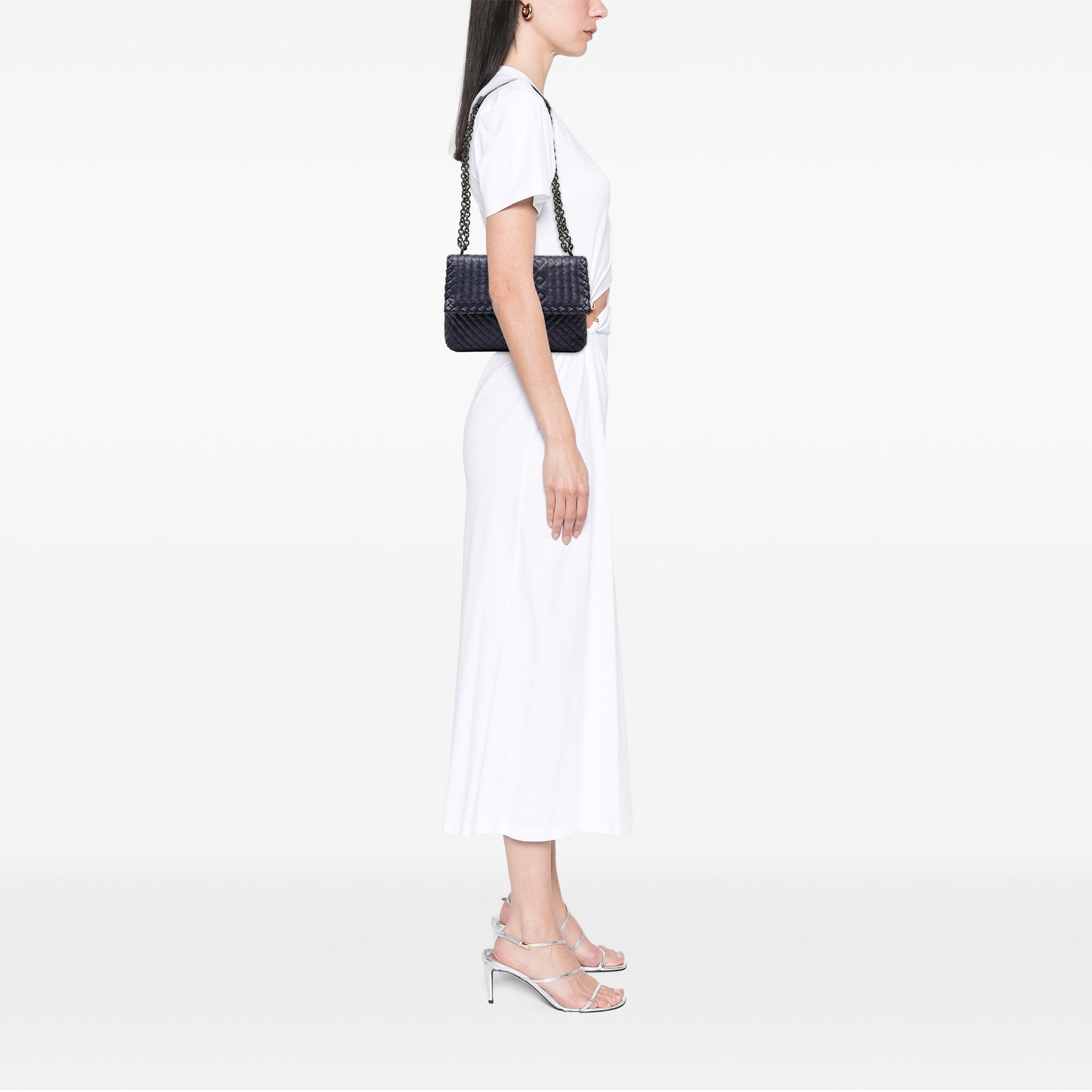 Bottega Veneta Small Nappa Intrecciato Boutis Olimpia Shoulder Bag