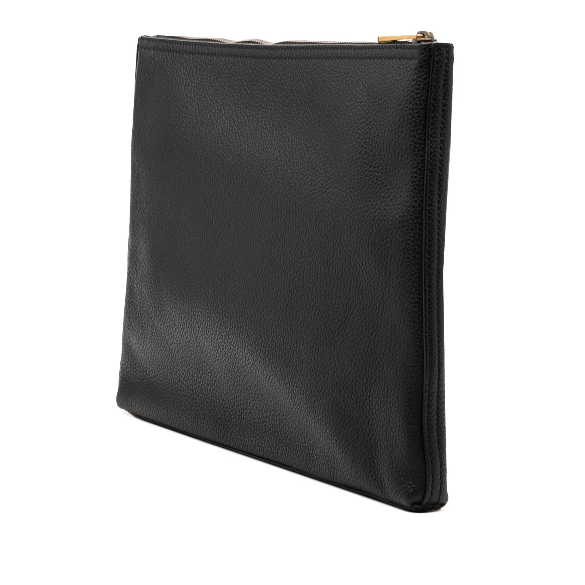 Gucci Medium Calfskin Logo Portfolio Clutch