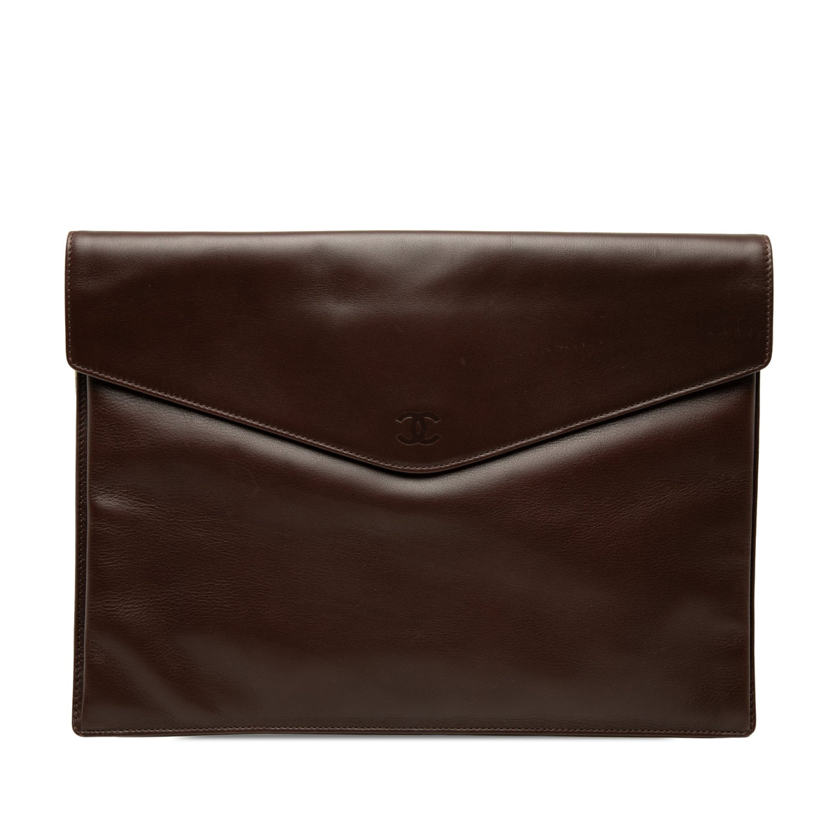 Chanel CC Smooth Calfskin Envelope Clutch