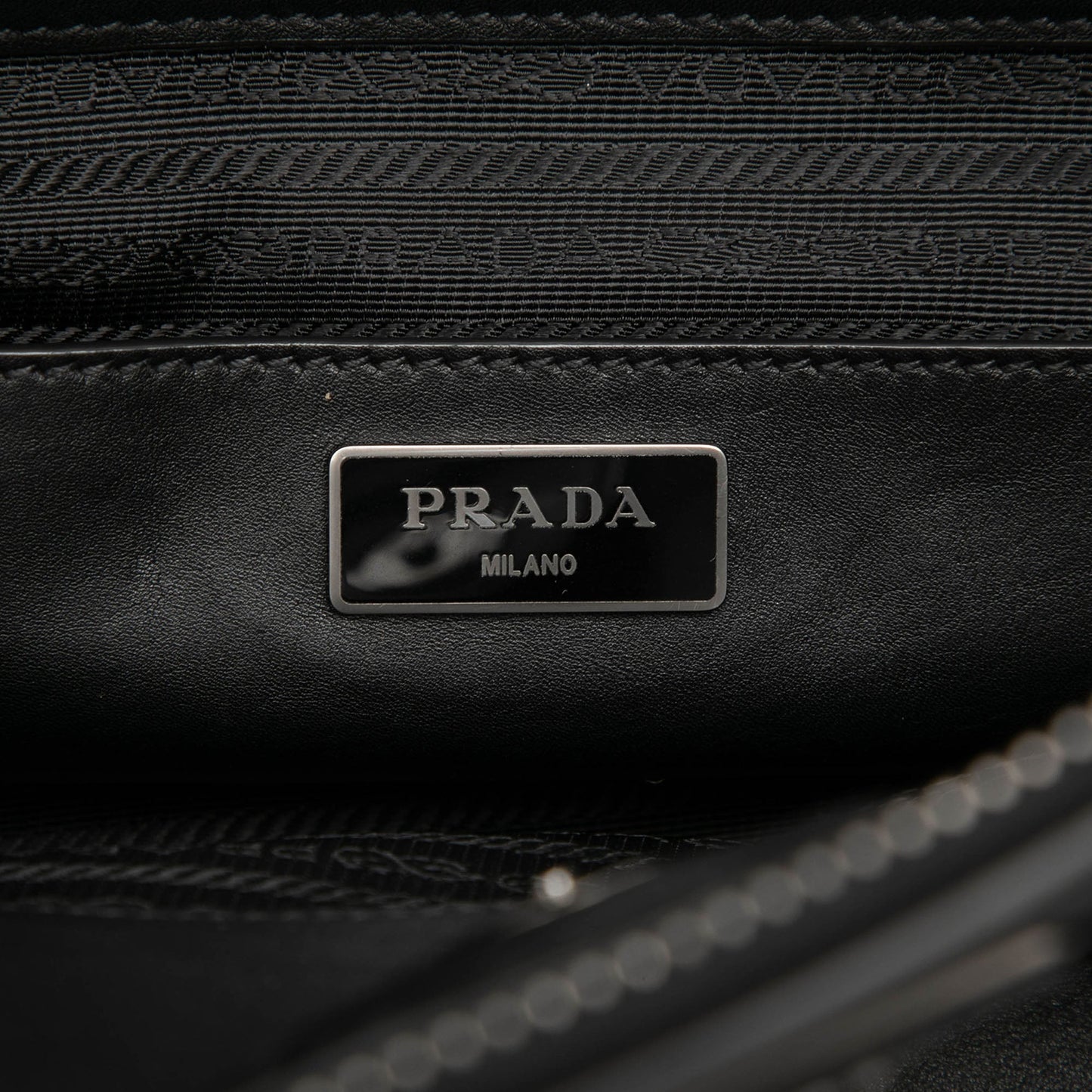 Prada Glace Calf Twin Pocket Double Handle Satchel