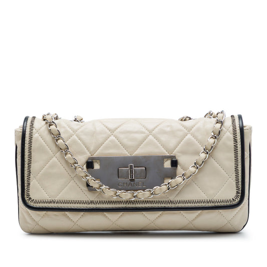 Chanel Quilted Aged Lambskin Reissue 2.55 East West Flap