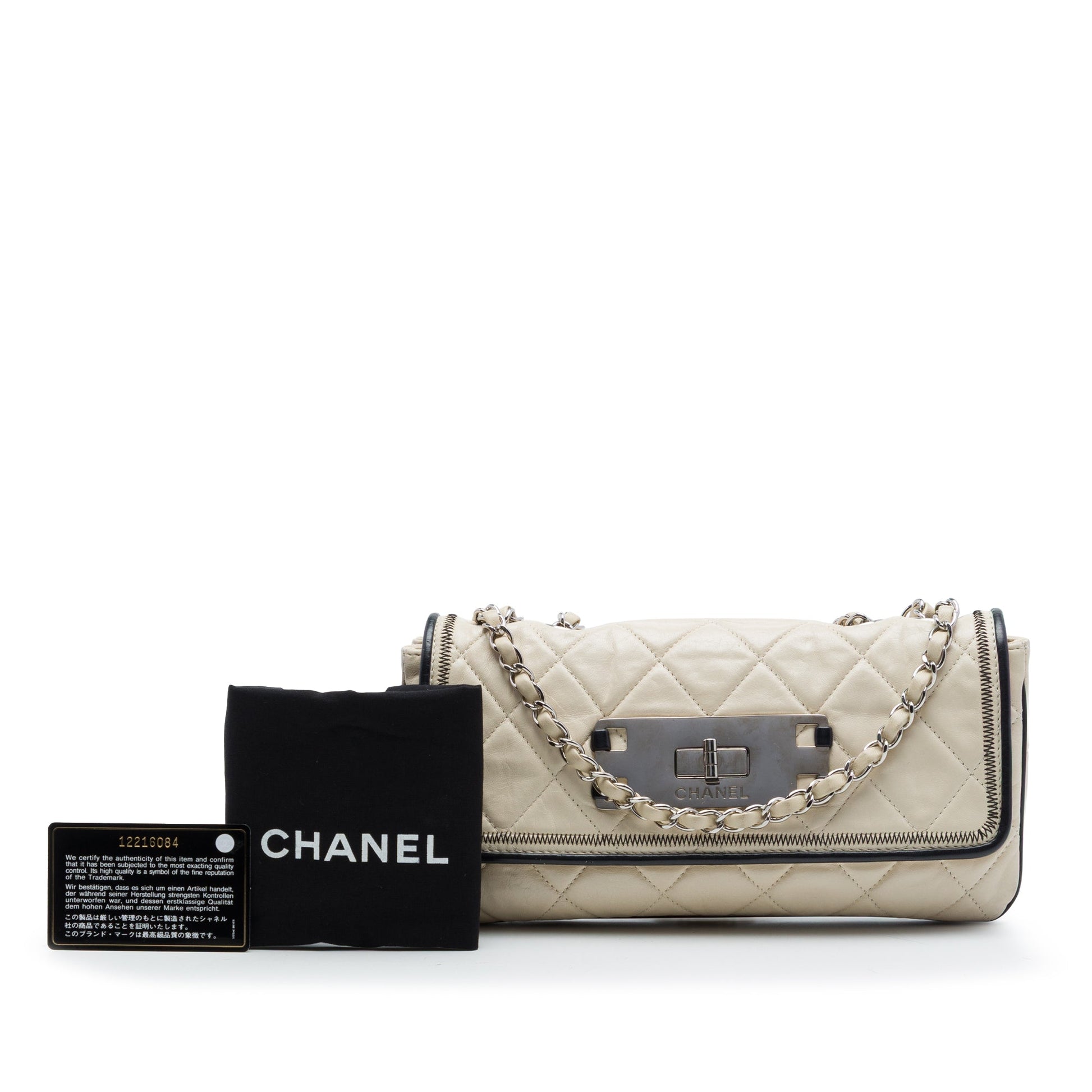 Chanel Quilted Aged Lambskin Reissue 2.55 East West Flap