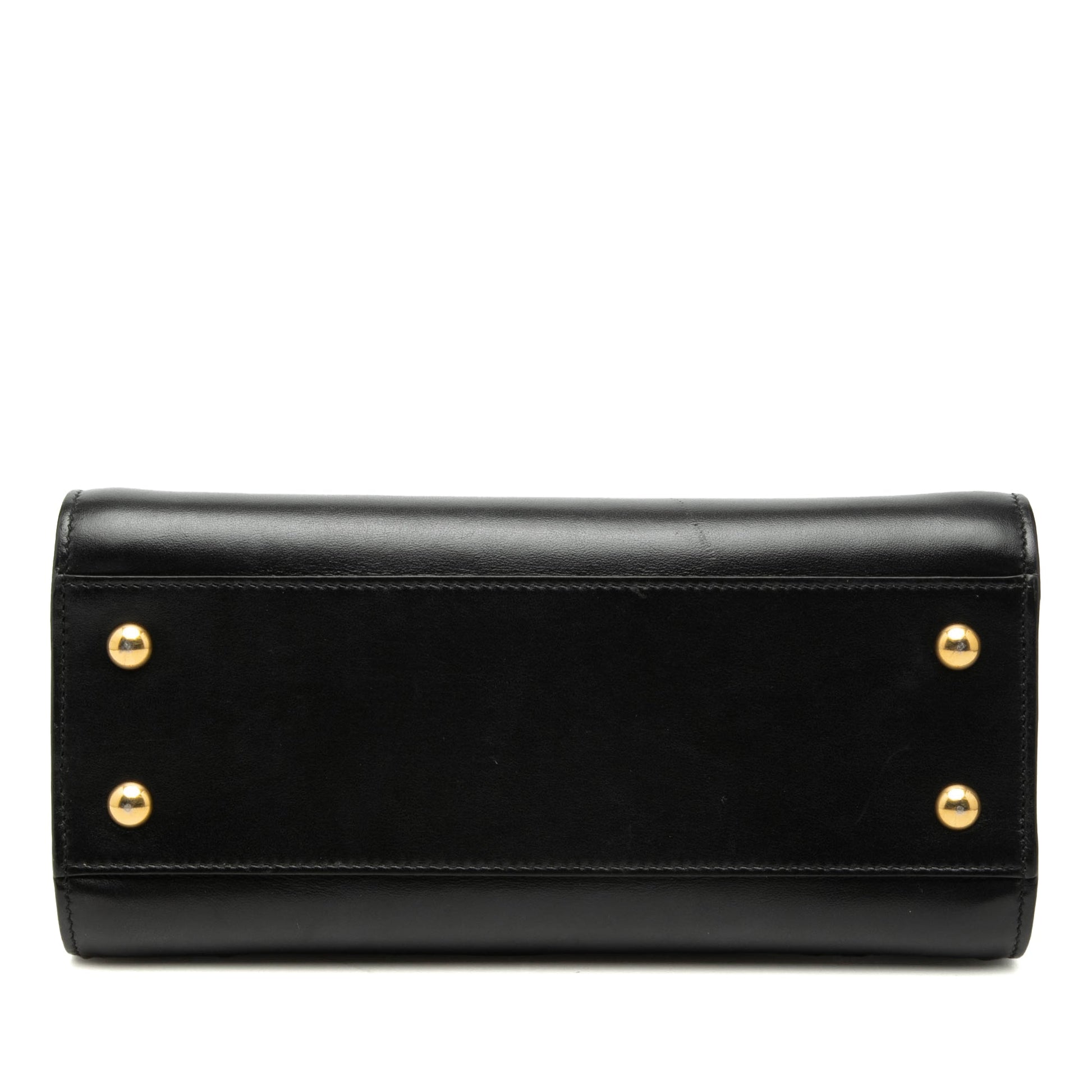 Baby Leather Monogram Cabas Satchel