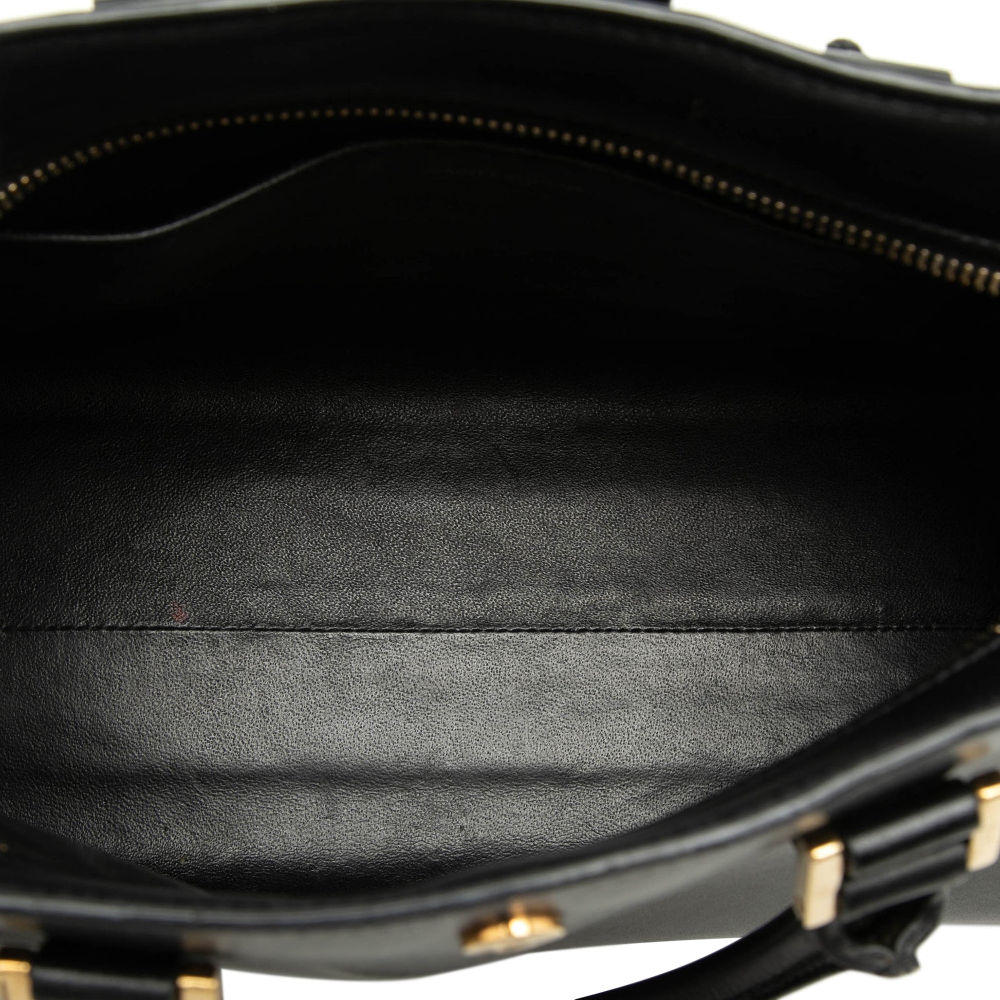 Baby Leather Monogram Cabas Satchel