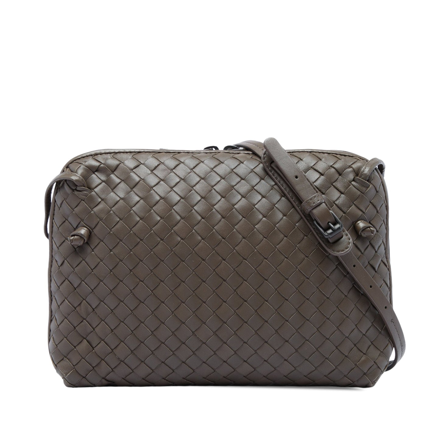 Bottega Veneta Nappa Intrecciato Nodini Crossbody