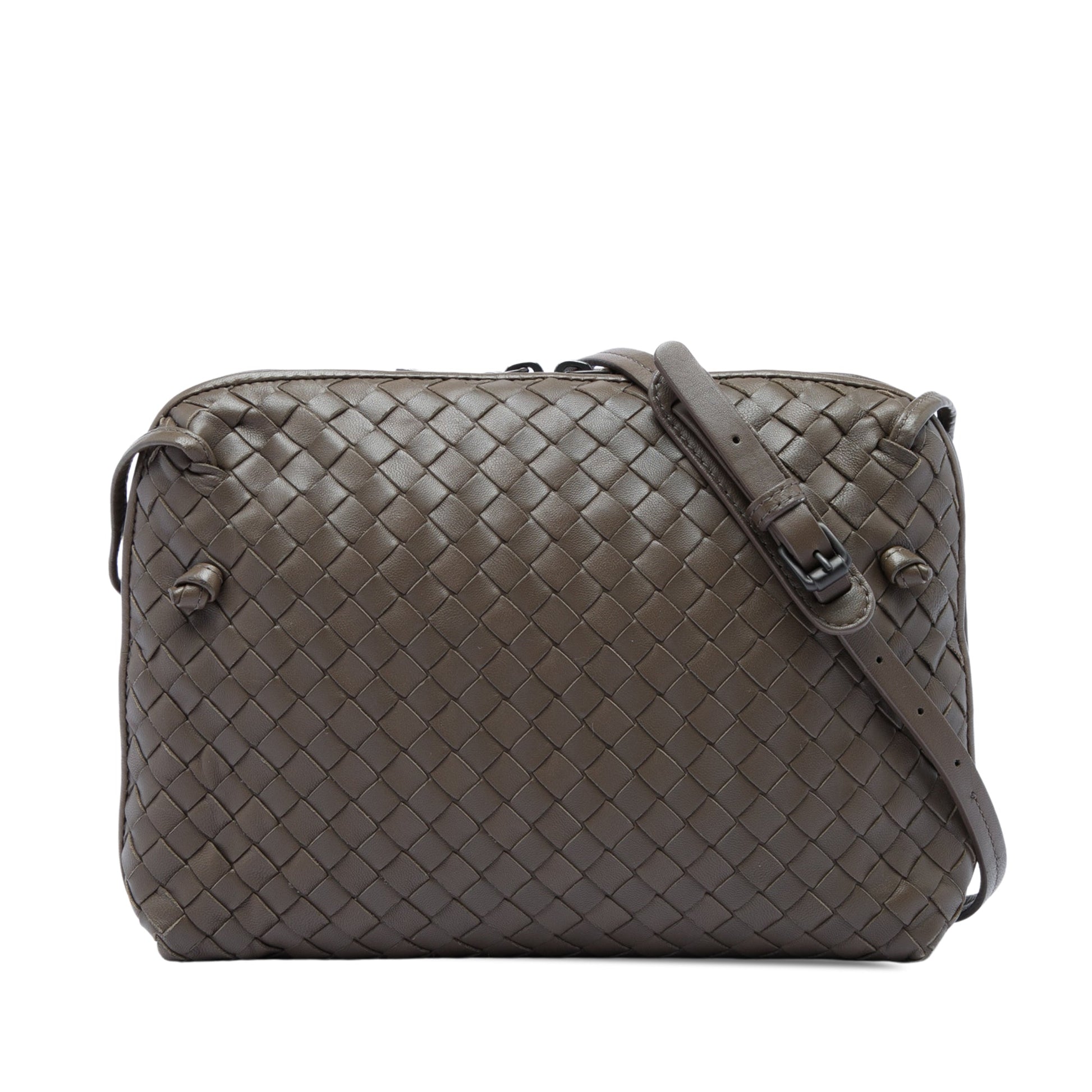Bottega Veneta Nappa Intrecciato Nodini Crossbody