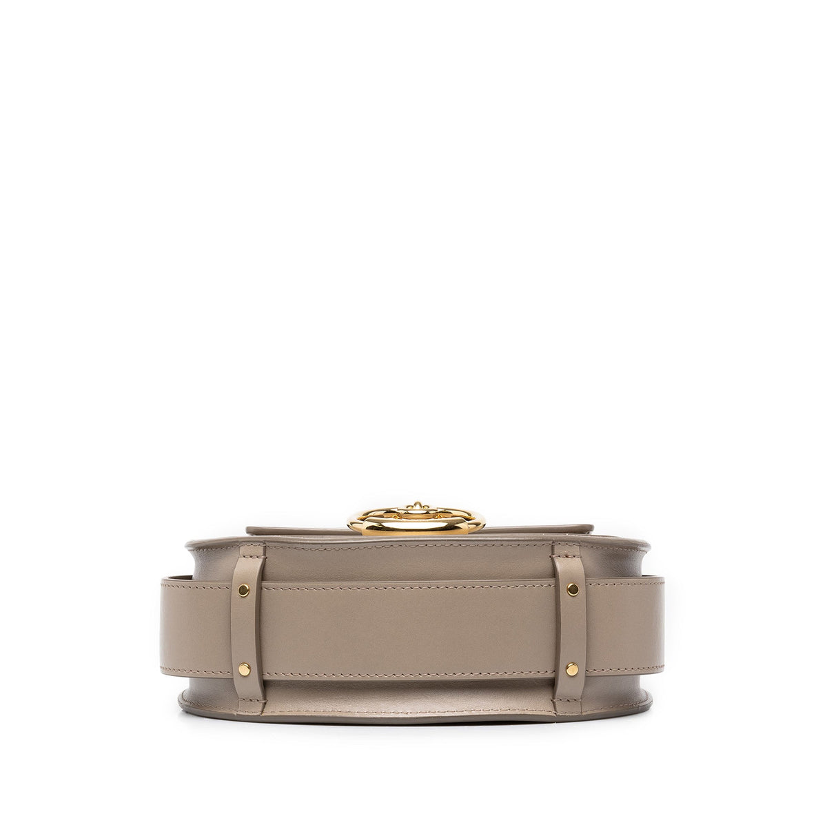 Chloé Small Leather Tess Satchel — Brown